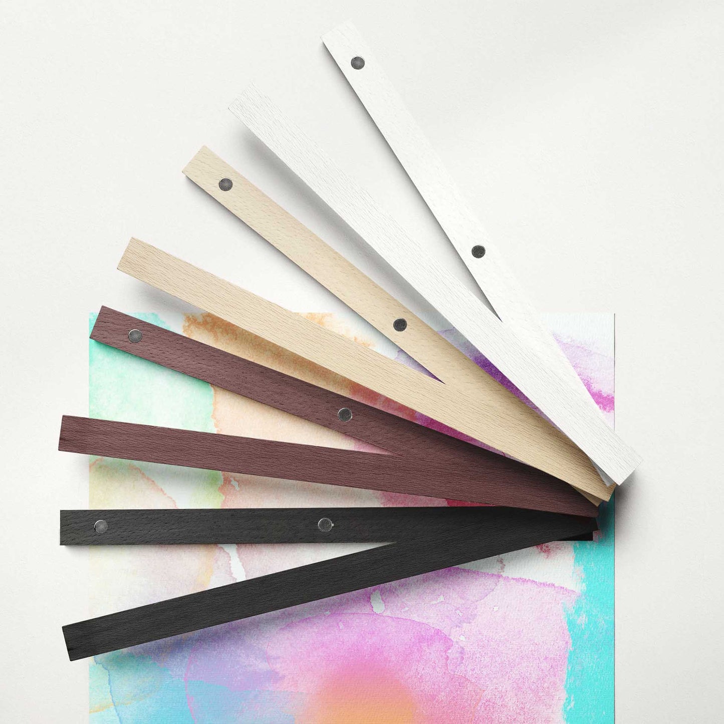 Discover the artistic beauty of the Personalised Artistic Brush Poster Hanger. Painted in a stunning watercolour style, this custom piece transforms your photo into a vibrant and imaginative work of art. The expressive brush strokes 