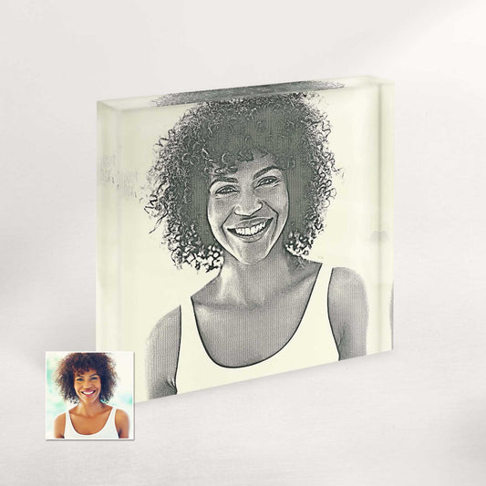 Capture your memories in a unique way with our personalised Money Engraved Acrylic Block Photo. Customised from your photo, it showcases a stunning engraving of money, making it a one-of-a-kind gift that will be treasured forever.