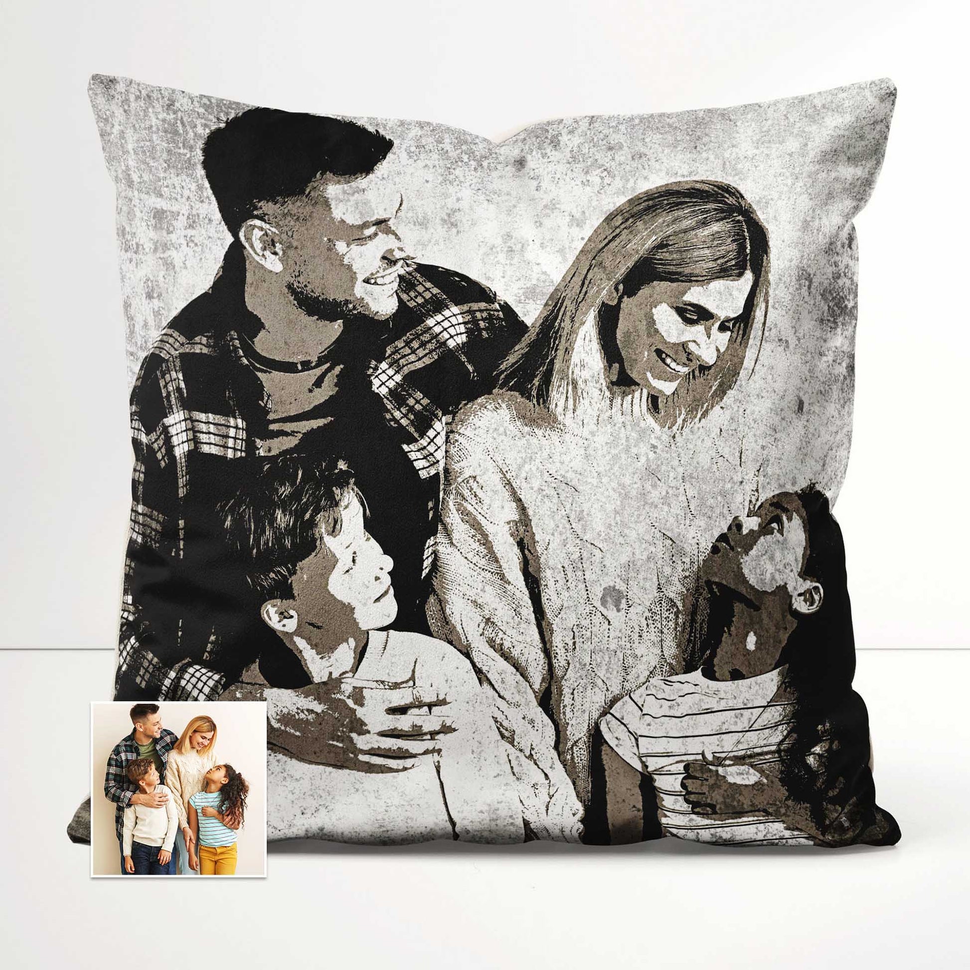 Add a touch of urban art to your living space with the Personalised Black & White Street Art Cushion. Made from soft velvet, this elegant cushion features a graffiti-inspired print, bringing a cool and contemporary vibe to your home