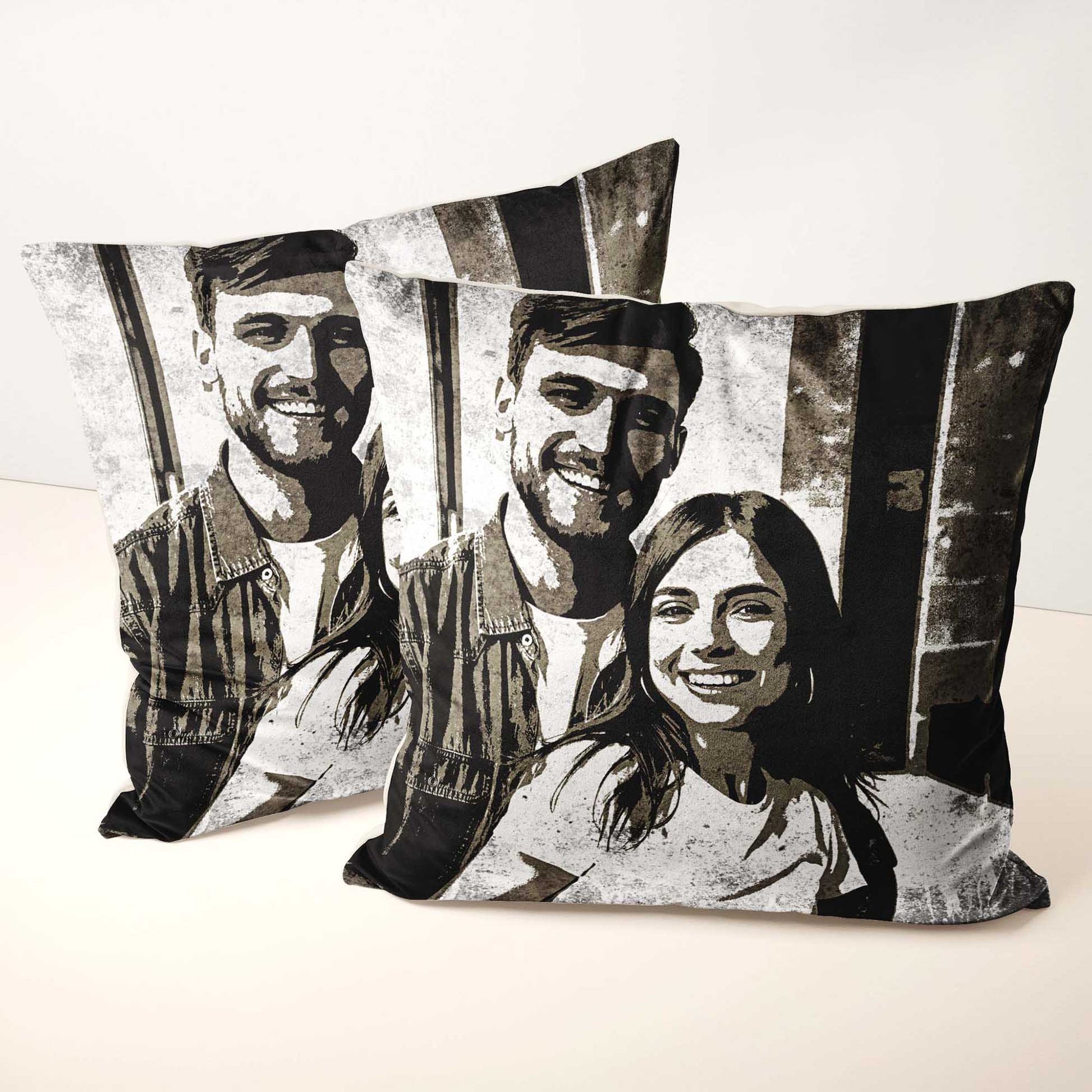 Add a touch of urban charm to your home with the Personalised Black & White Street Art Cushion. Made from soft velvet, this cushion features a captivating graffiti print that brings an edgy yet elegant vibe to your interior, chic design