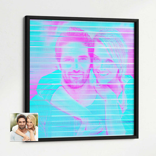 Immerse yourself in a world of vibrant colors with our Personalised Purple & Blue Framed Print. Its creative and unique design brings a sense of fun and coolness to your space, while the gallery-quality wooden frame 