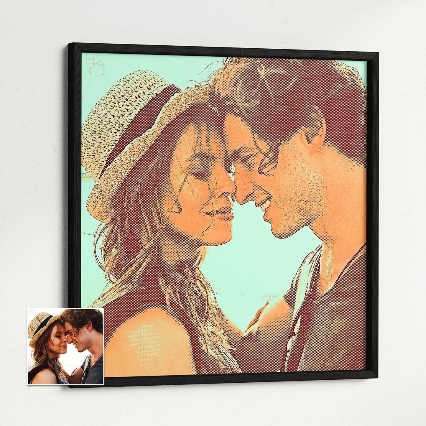 Capture the essence of your cherished moments with a Personalised Crosshatch Drawing Framed Print. This artwork combines the joy of vibrant colors with the intricate crosshatch texture, creating a visually stunning and fun print 