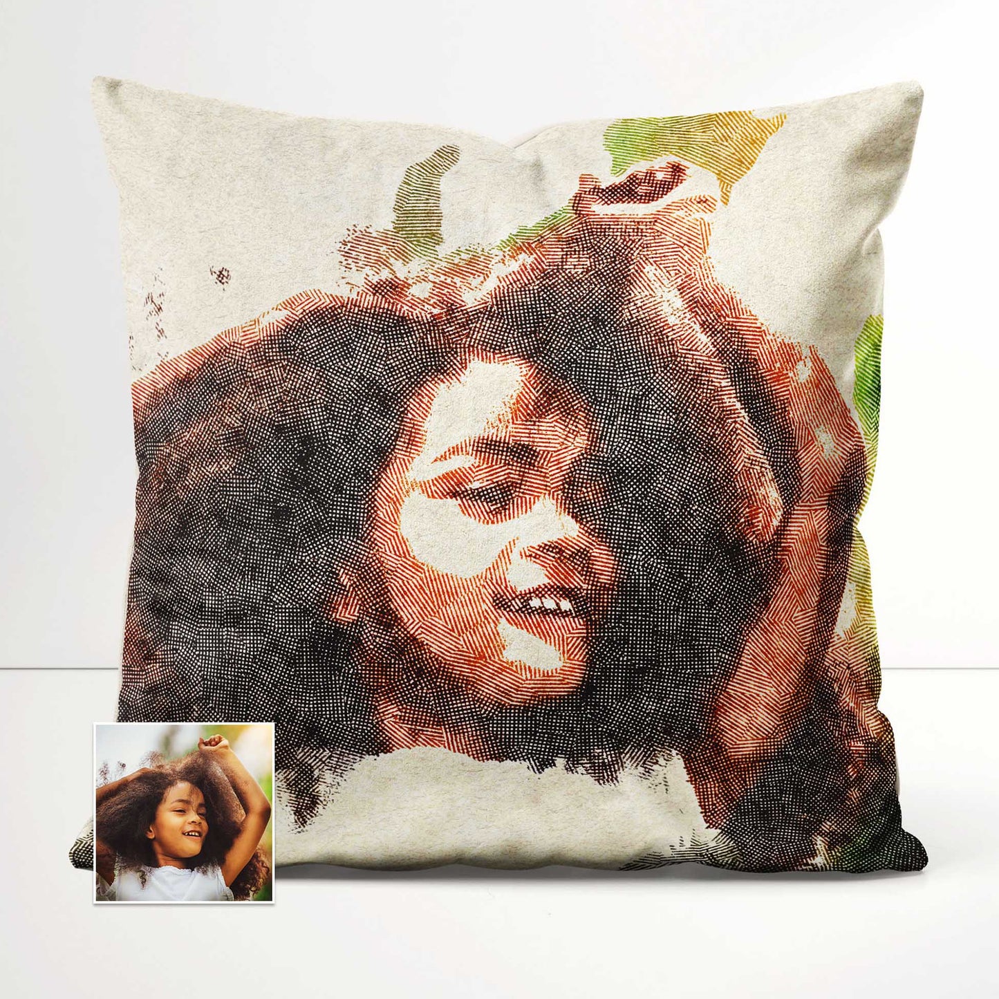 Add a personalized touch to your home with the Personalised Crosshatch Cushion. Created by turning your photo into a stunning painting, it boasts a unique and natural texture that adds depth and character to any space