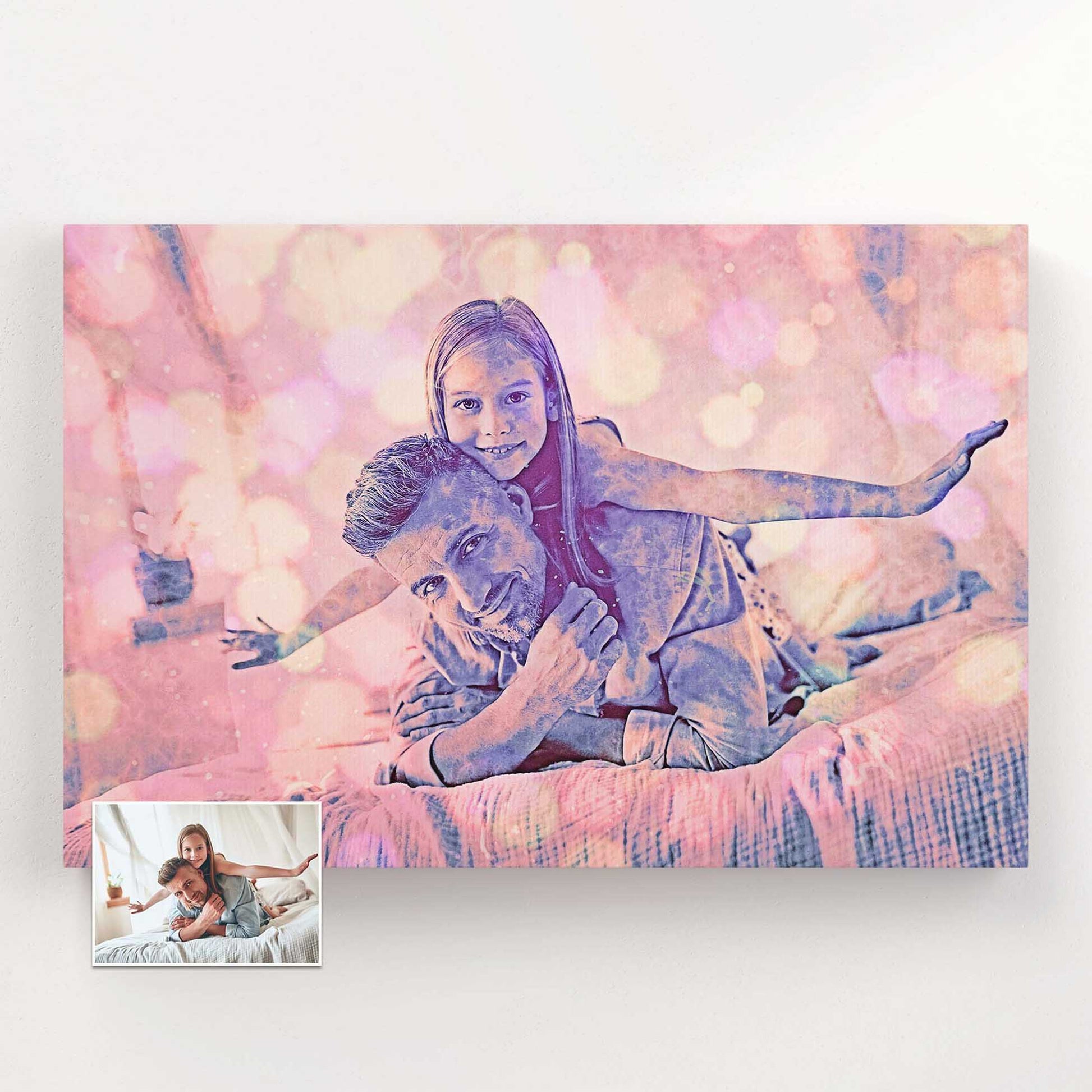 Experience the beauty of handmade canvas art with our Special Purple FX Canvas. Each piece is meticulously crafted to capture the essence of your photo and transform it into a stunning digital art masterpiece
