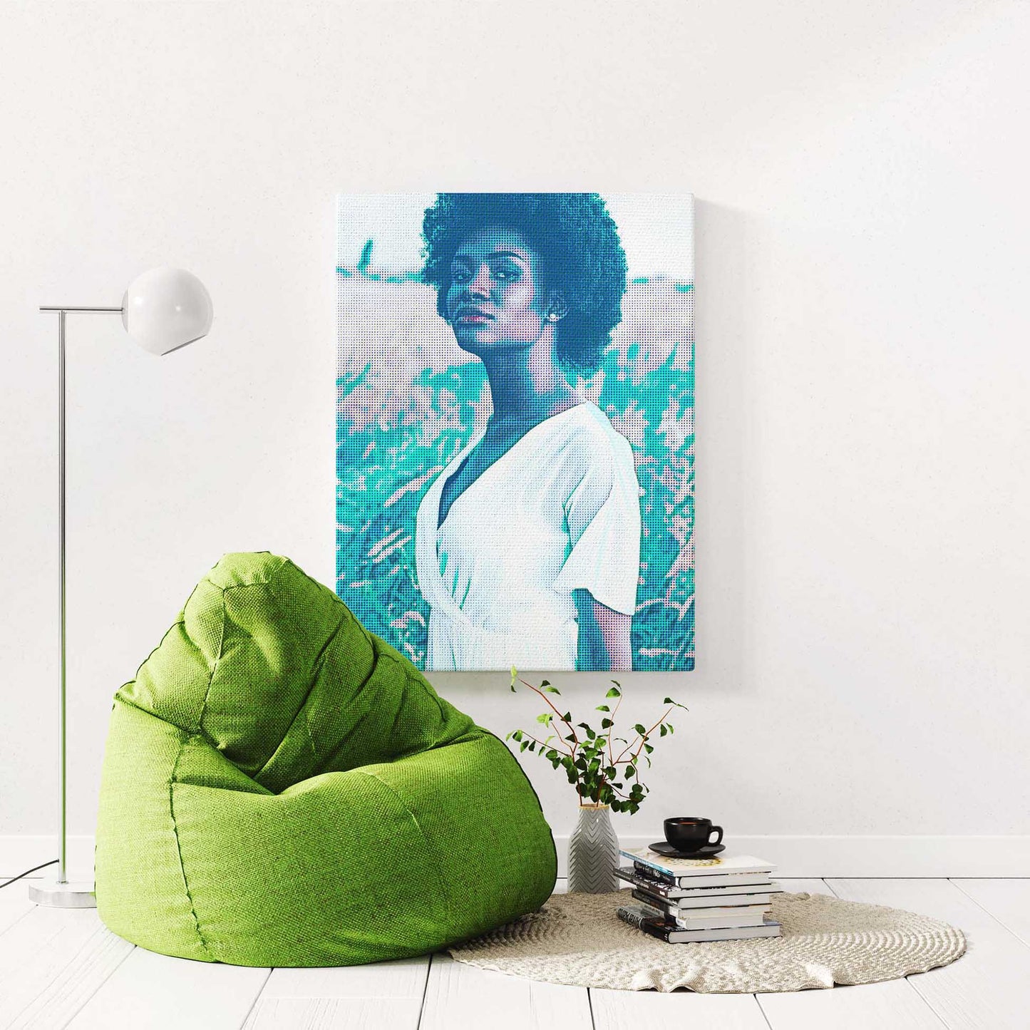 Infuse your space with a cool and trendy vibe with our Personalised Green Grunge Canvas. This handmade artwork transforms your favorite photo into a vibrant and unique piece of wall decor. Whether as a gift or for your own home