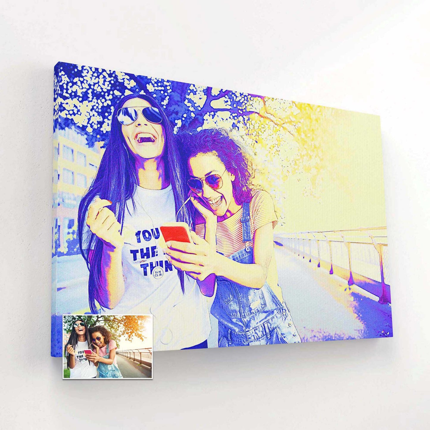 Add a burst of creativity to your walls with a Personalised Blue & Purple Canvas