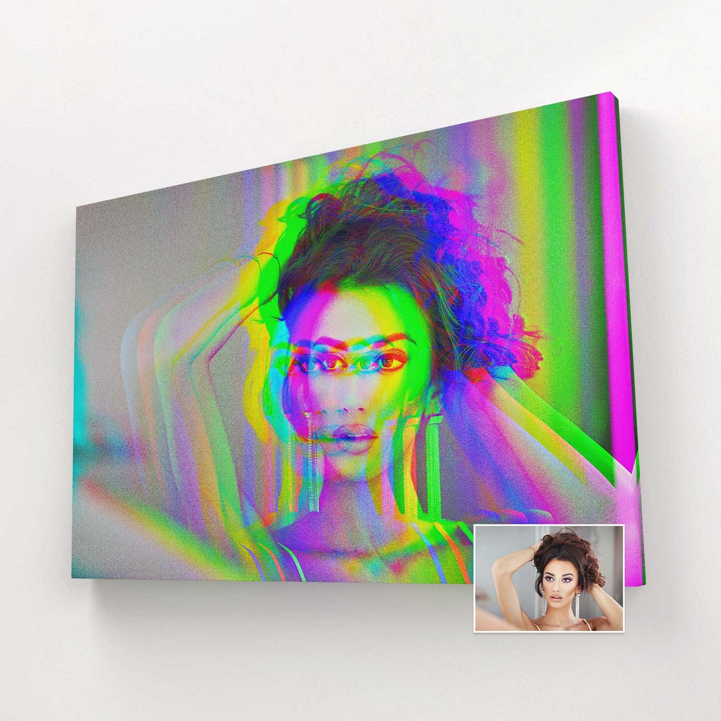 Discover the captivating world of personalised anaglyph 3D canvases