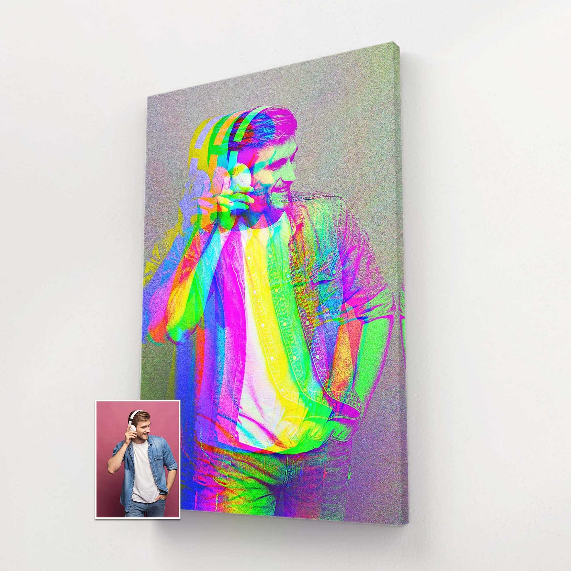 Immerse yourself in the world of personalised anaglyph 3D canvases