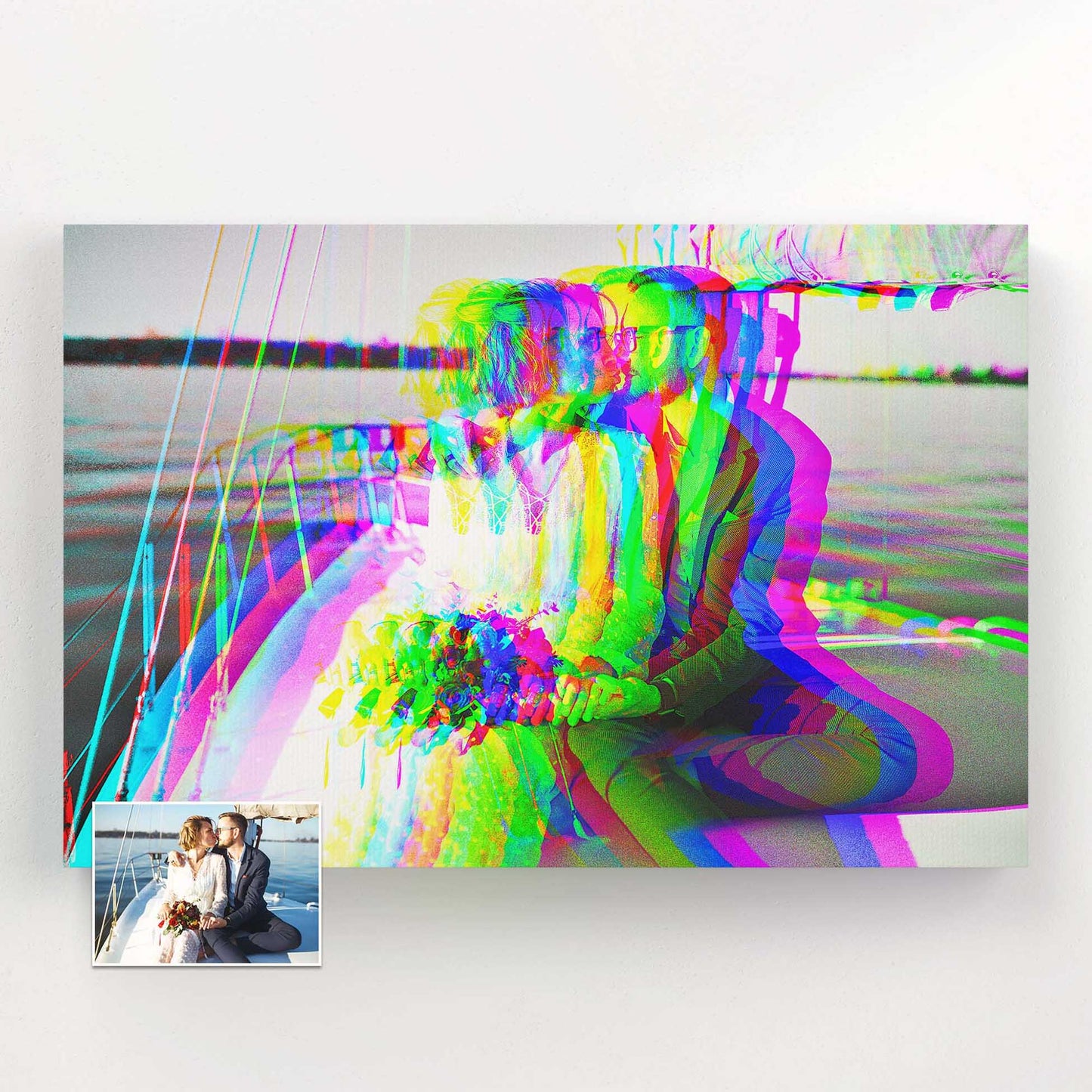 Experience the magic of personalised anaglyph 3D canvases