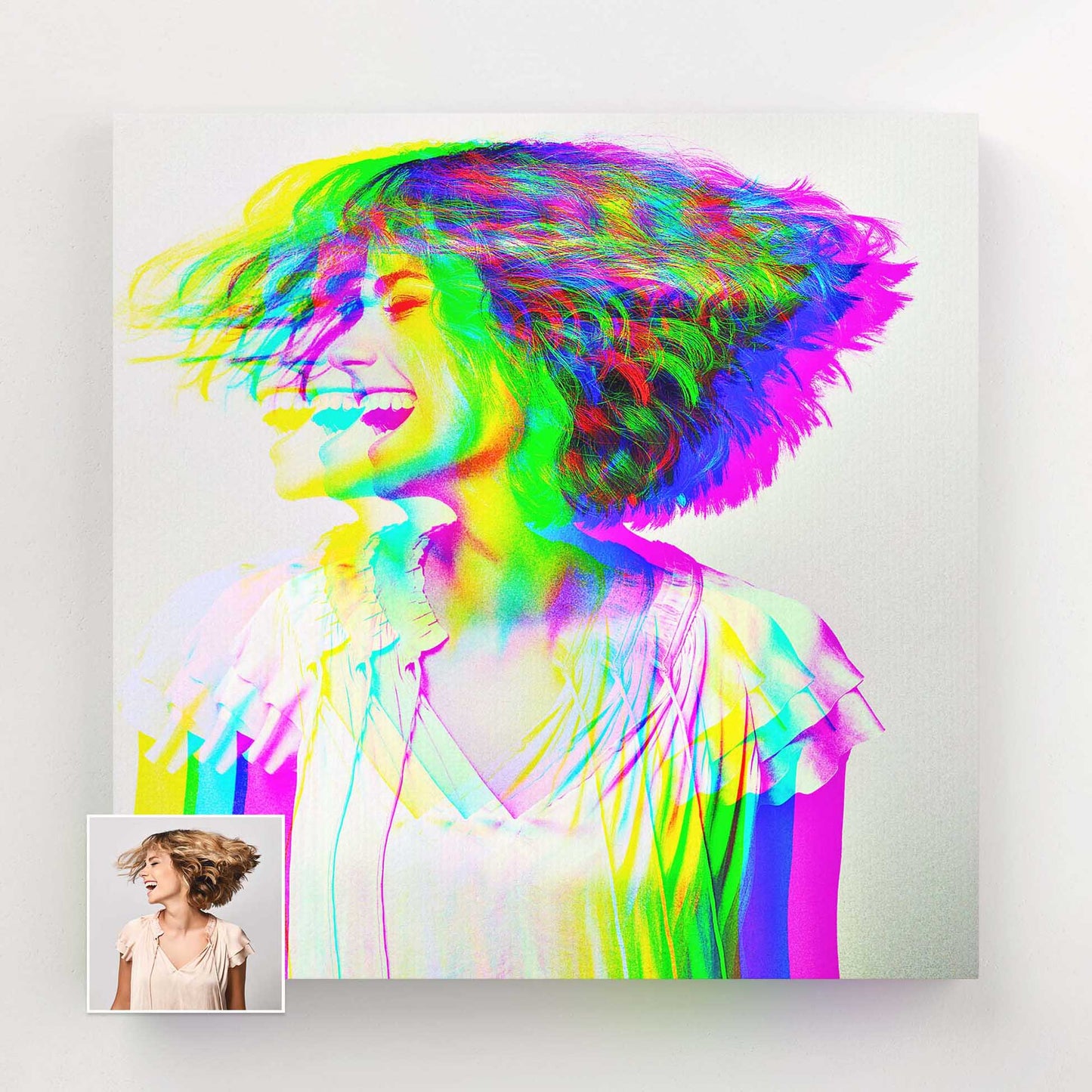 Make a statement with our personalised anaglyph 3D canvases
