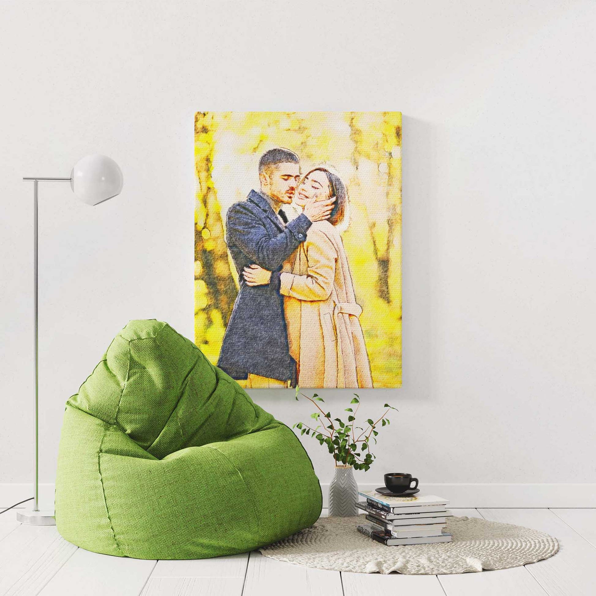 Immerse yourself in the beauty of Personalised Just Watercolor Canvas
