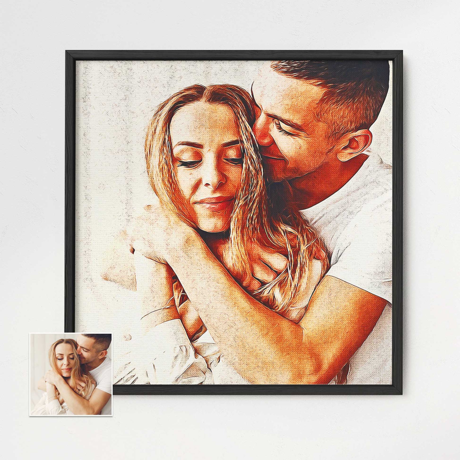 Elevate your interior design with our Personalised Artistic Oil Painting Framed Print, an embodiment of bold and captivating style. The carefully chosen wooden frame and museum-quality paper provide a perfect backdrop for the stunning art