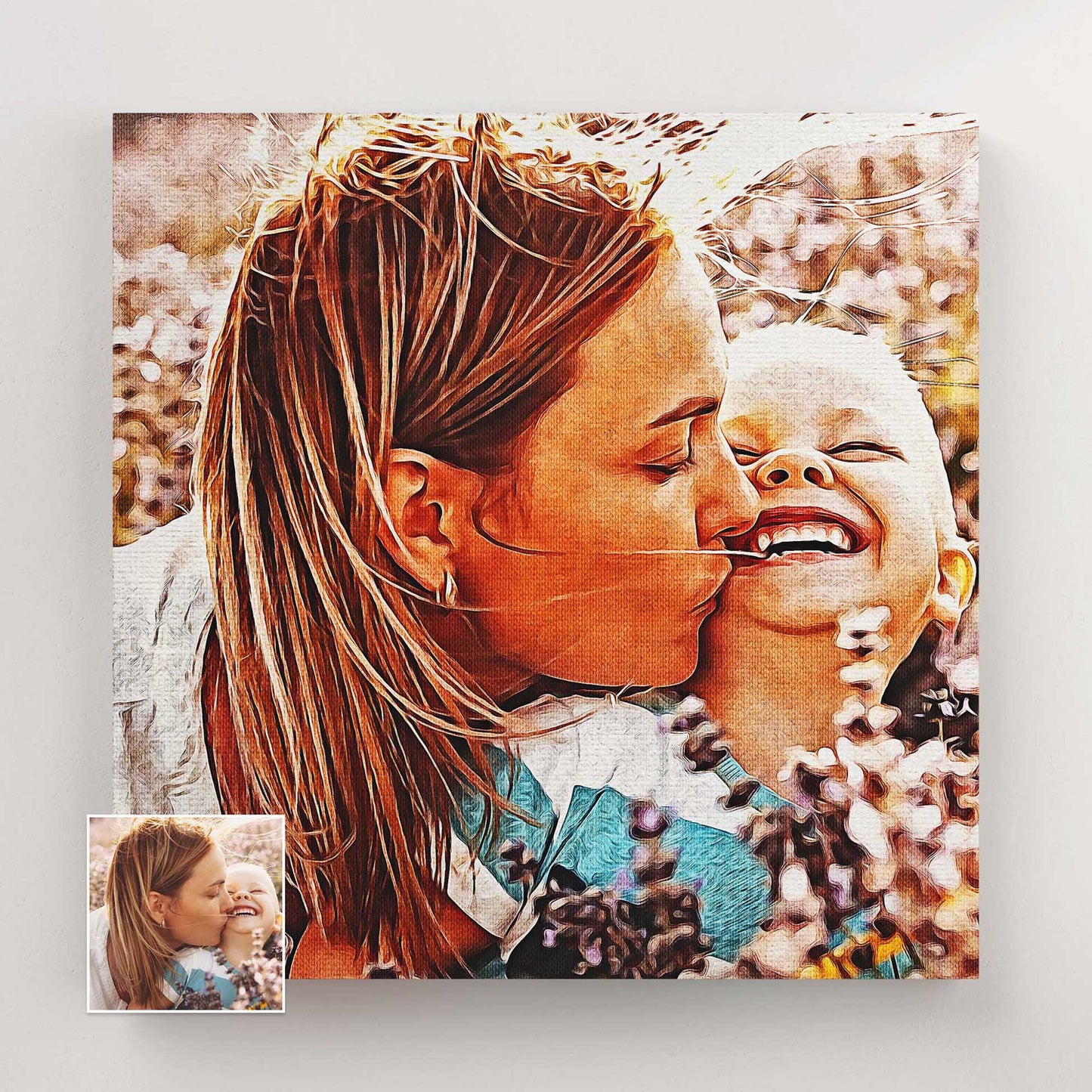 Experience the allure of Personalised Artistic Oil Painting Canvas