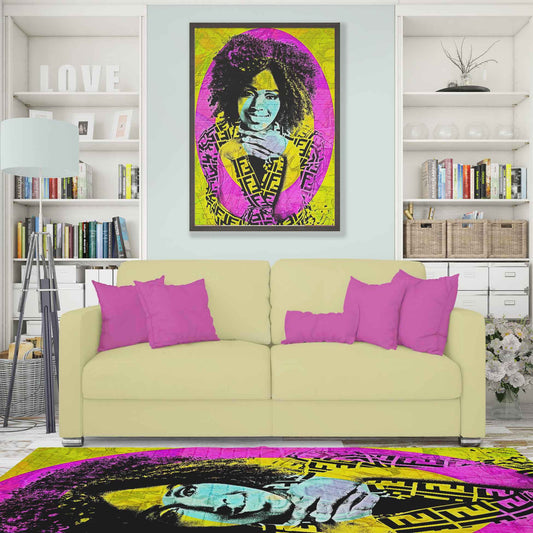 With our personalised graffiti street art photo rug, you can bring a burst of colour into any room. The vibrant hues will energize your space and create a dynamic atmosphere. And thanks to the latest printing technology