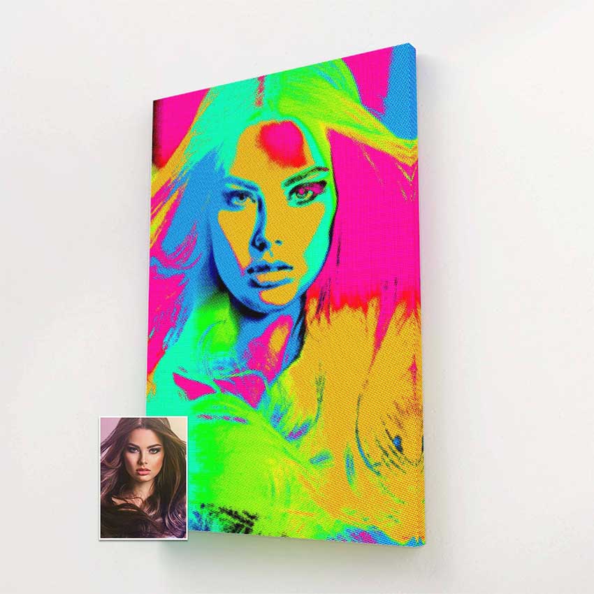 Unleash your creativity with our personalized pop art canvas collection. Transform your photos into pop art-inspired creations that exude energy, fun, and a pop culture vibe