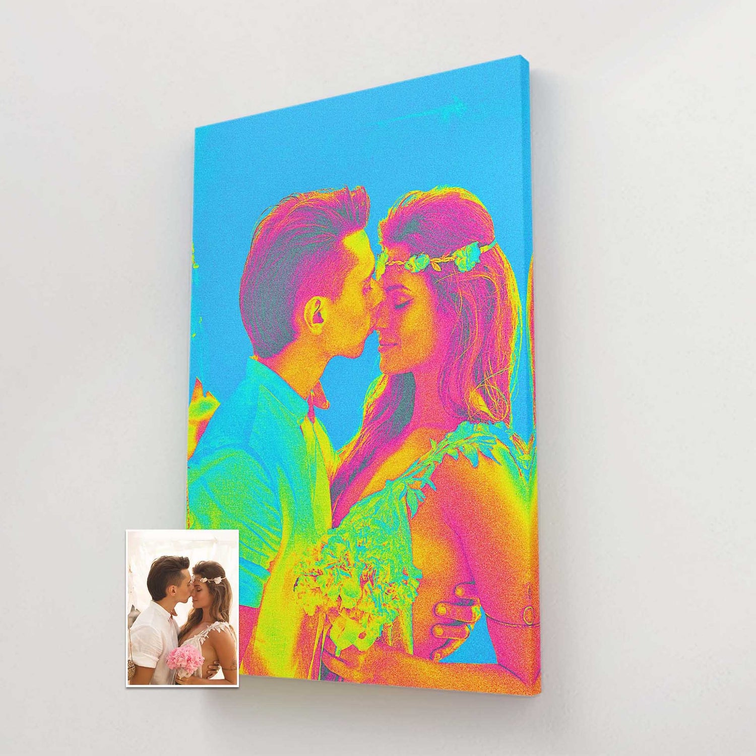 Discover the beauty of personalized digital art with our canvas collection. Each piece is crafted from your photo, resulting in a captivating and visually immersive home decor experience