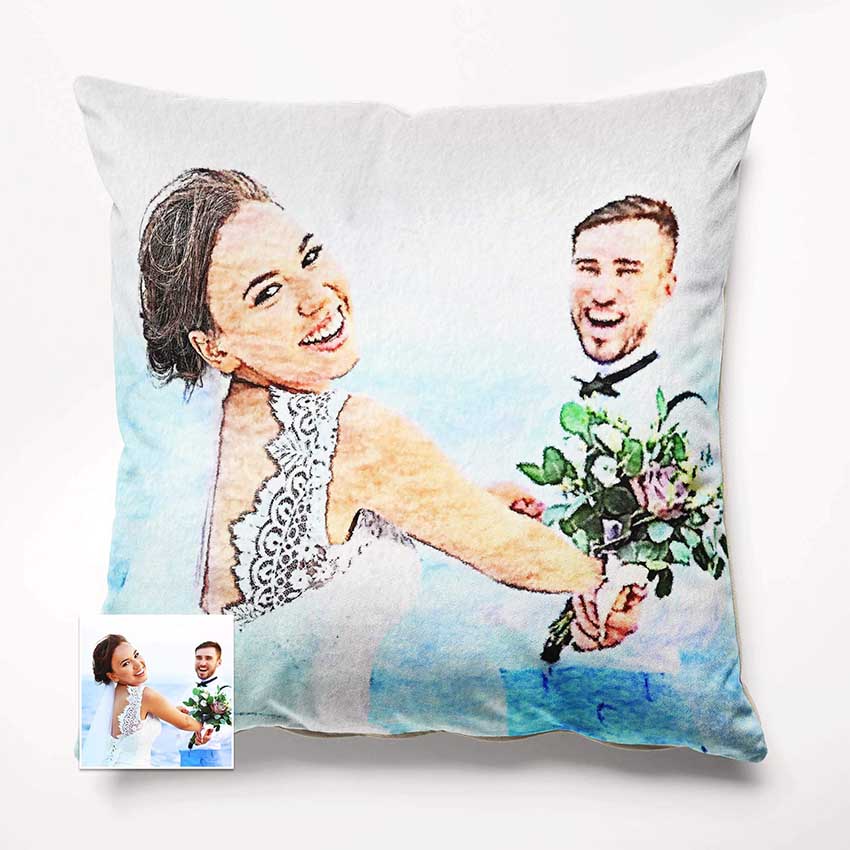 Indulge your senses with personalised watercolour decor cushions. Browse our collection and unleash your creativity in designing your dream space
