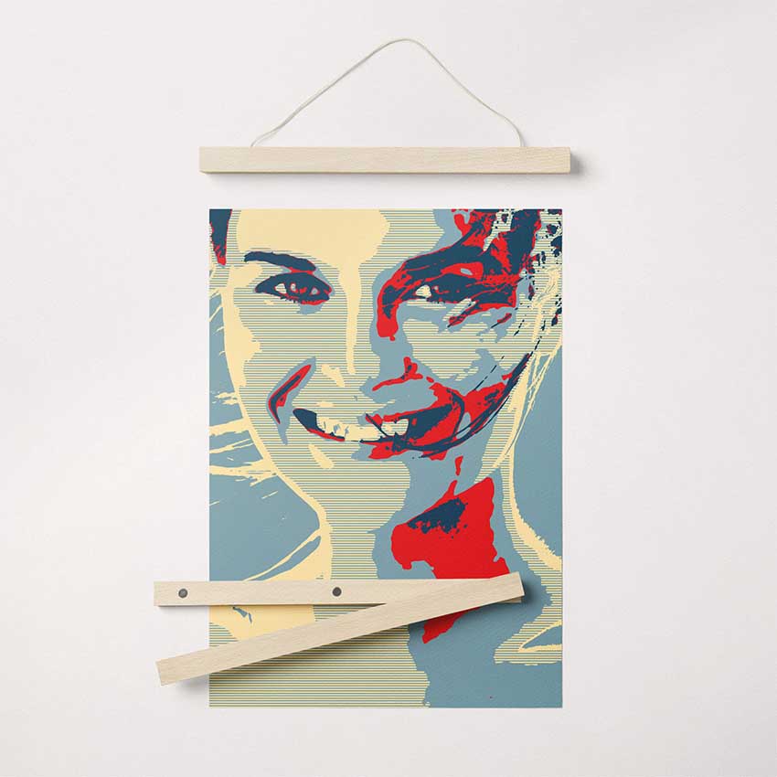 Make a statement with our personalised abstract poster hangers. Infuse your space with artistic energy by displaying your photo in a captivating abstract design. Order now and make your walls unforgettable