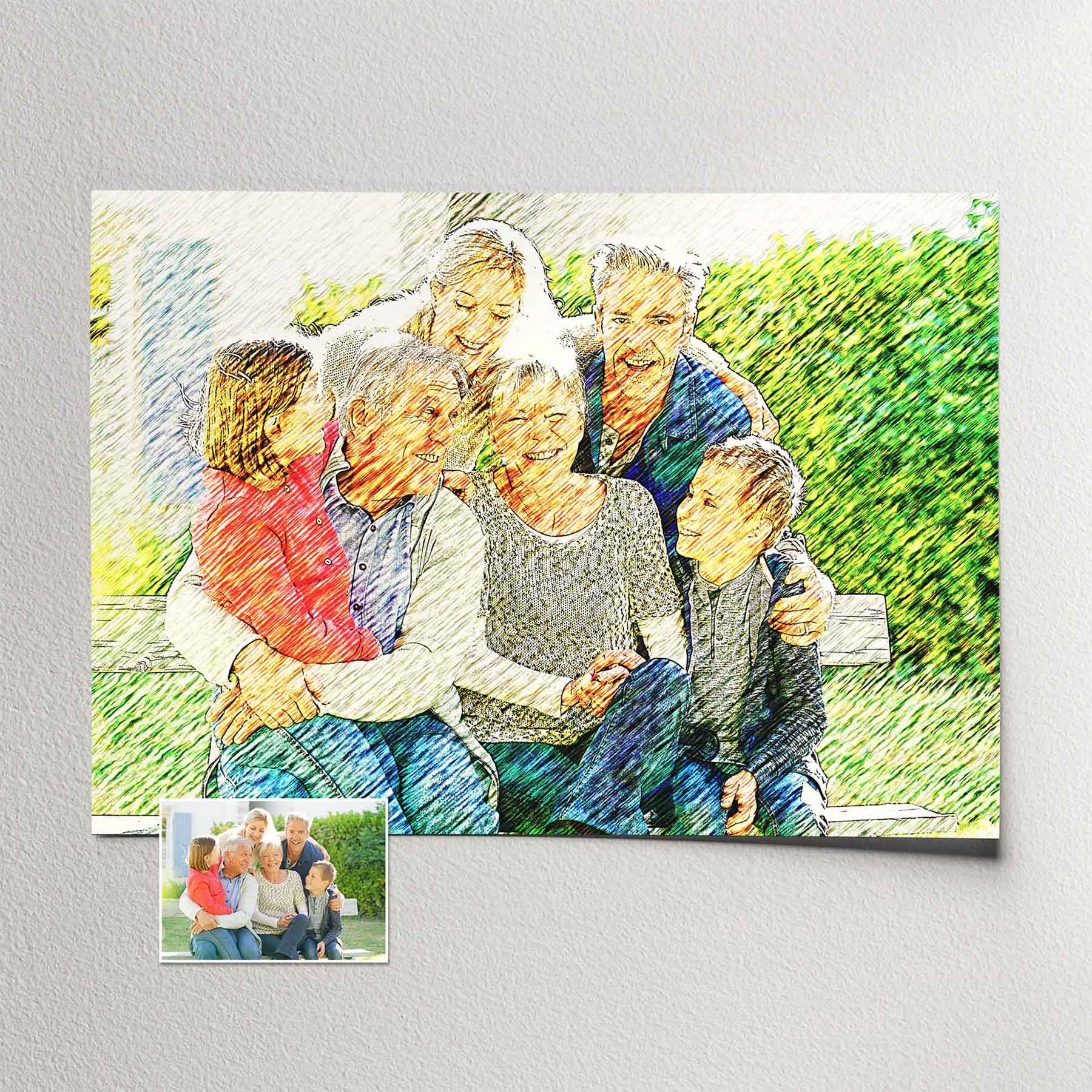 Transform your cherished memories into a Personalised Artsy Illustration Print, capturing the essence of your special moments. This gallery-quality artwork combines the vibrancy of colors and the elegance of modern design
