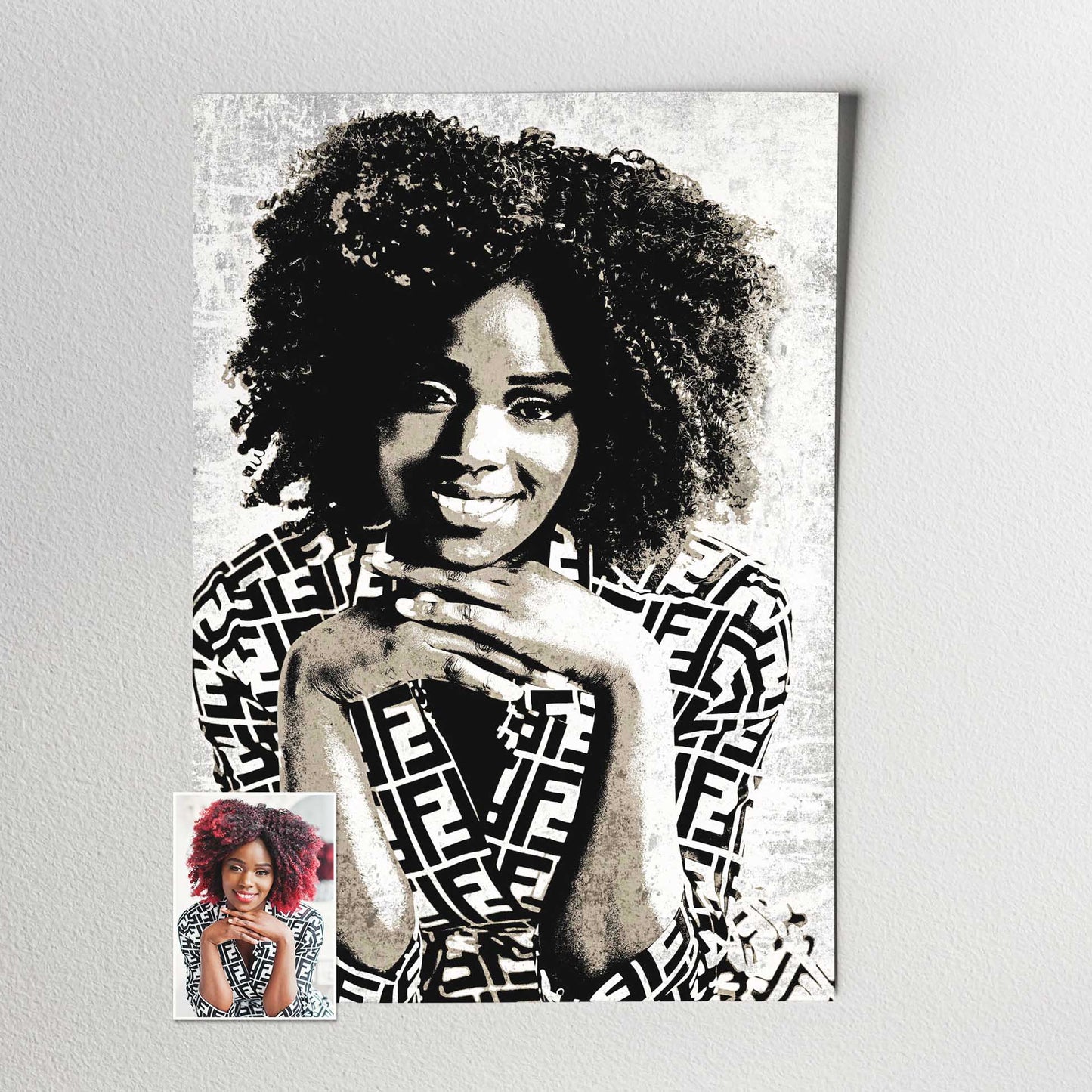 Unleash your creativity with Personalised Black & White Street Art Prints, featuring a captivating graffiti street art effect. The urban coolness merges flawlessly with minimalist elegance, resulting in a clean and sharp design 