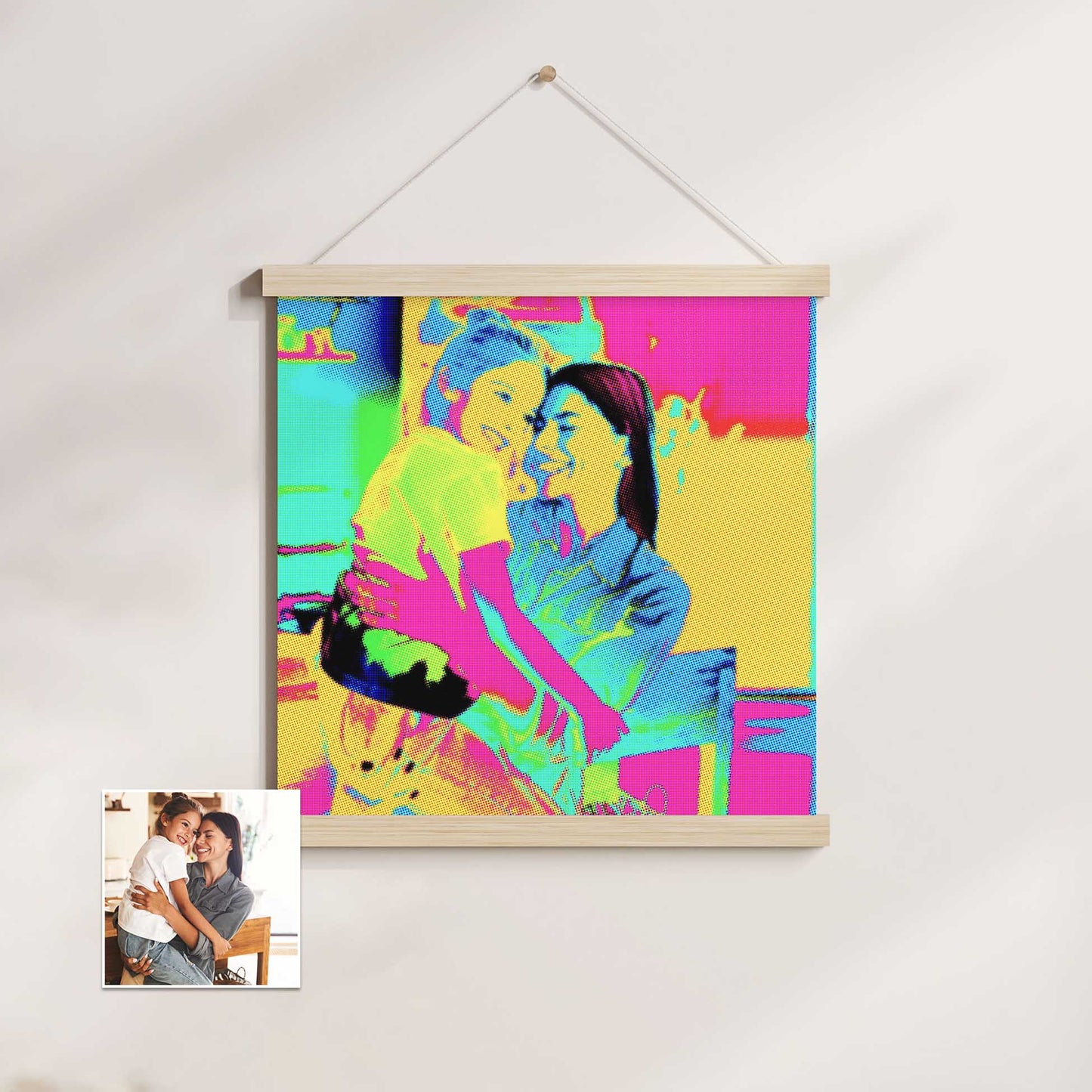 Elevate your interior design with the Personalised Graffiti Street Art Poster Hanger. This unique decor piece combines the best of street art aesthetics with a personal touch