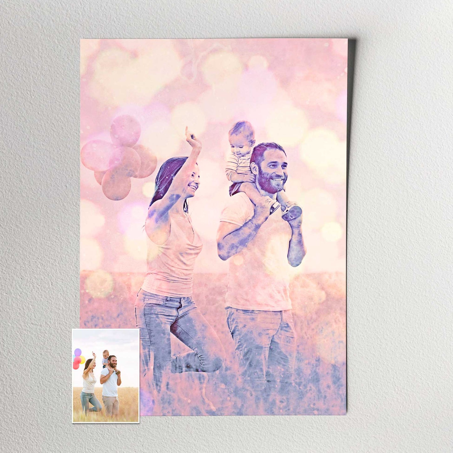 Step into a world of enchantment with our Personalised Special Purple FX Print, where your photo transforms into a mesmerizing masterpiece. The movie filter adds a touch of magic, while the purple hues and bokeh effect create an elegant home decor