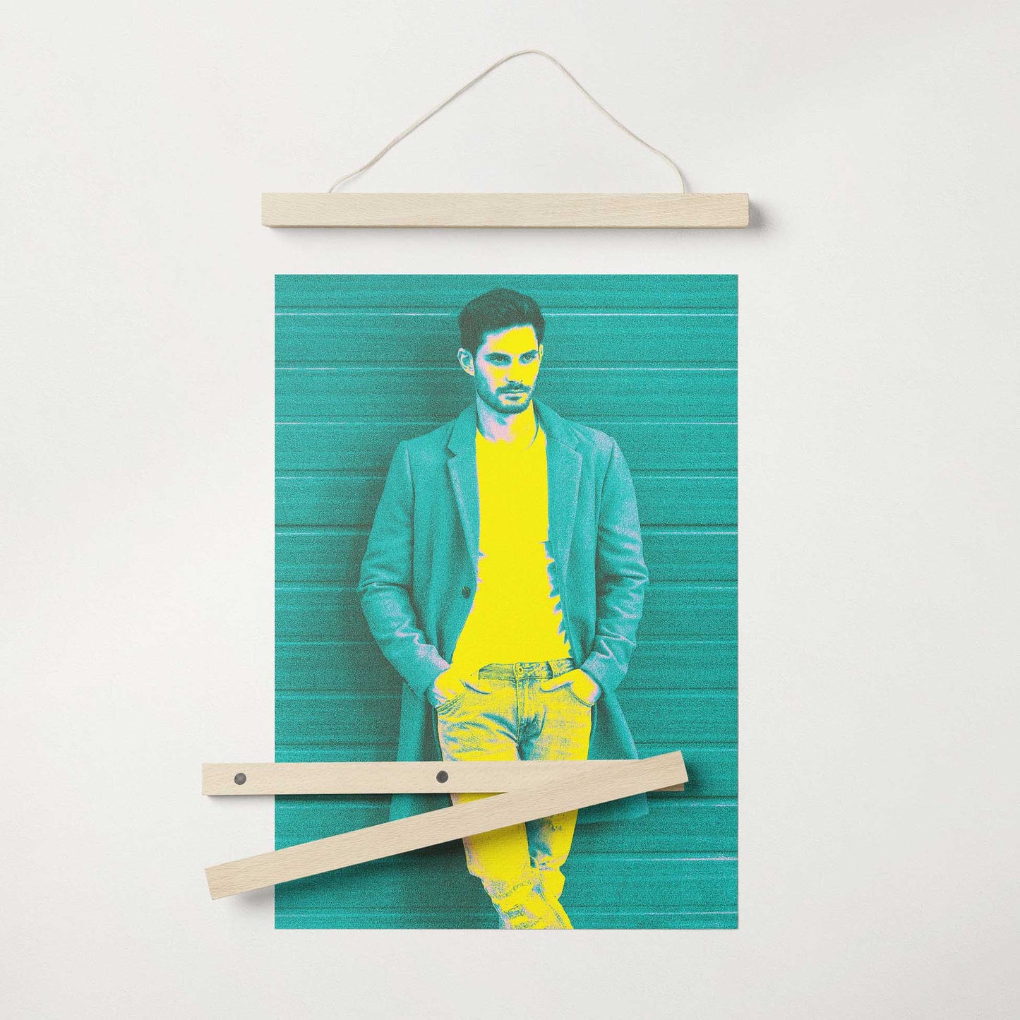Capture the essence of joy and vibrancy with our Personalised Acid Colours Poster Hanger. The yellow, green, and teal options, combined with captivating textures, create a cool and fun aesthetic that's perfect for parties and celebrations