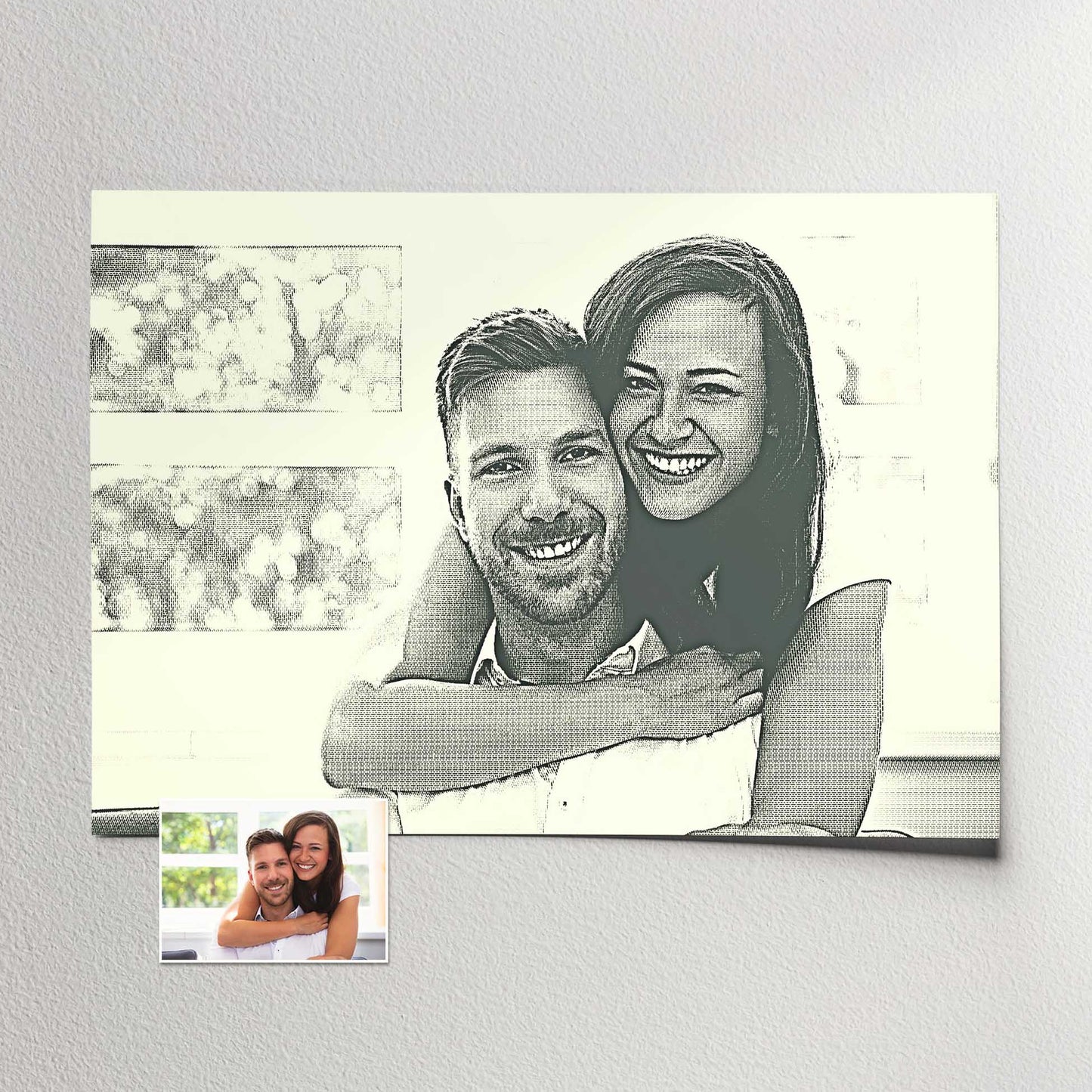 Immerse yourself in a world of luxury and comfort with our Personalised Money Engraved Print. Crafted by painting from your photo, it boasts a mesmerizing money engraved effect, creating an elegant and chic appeal