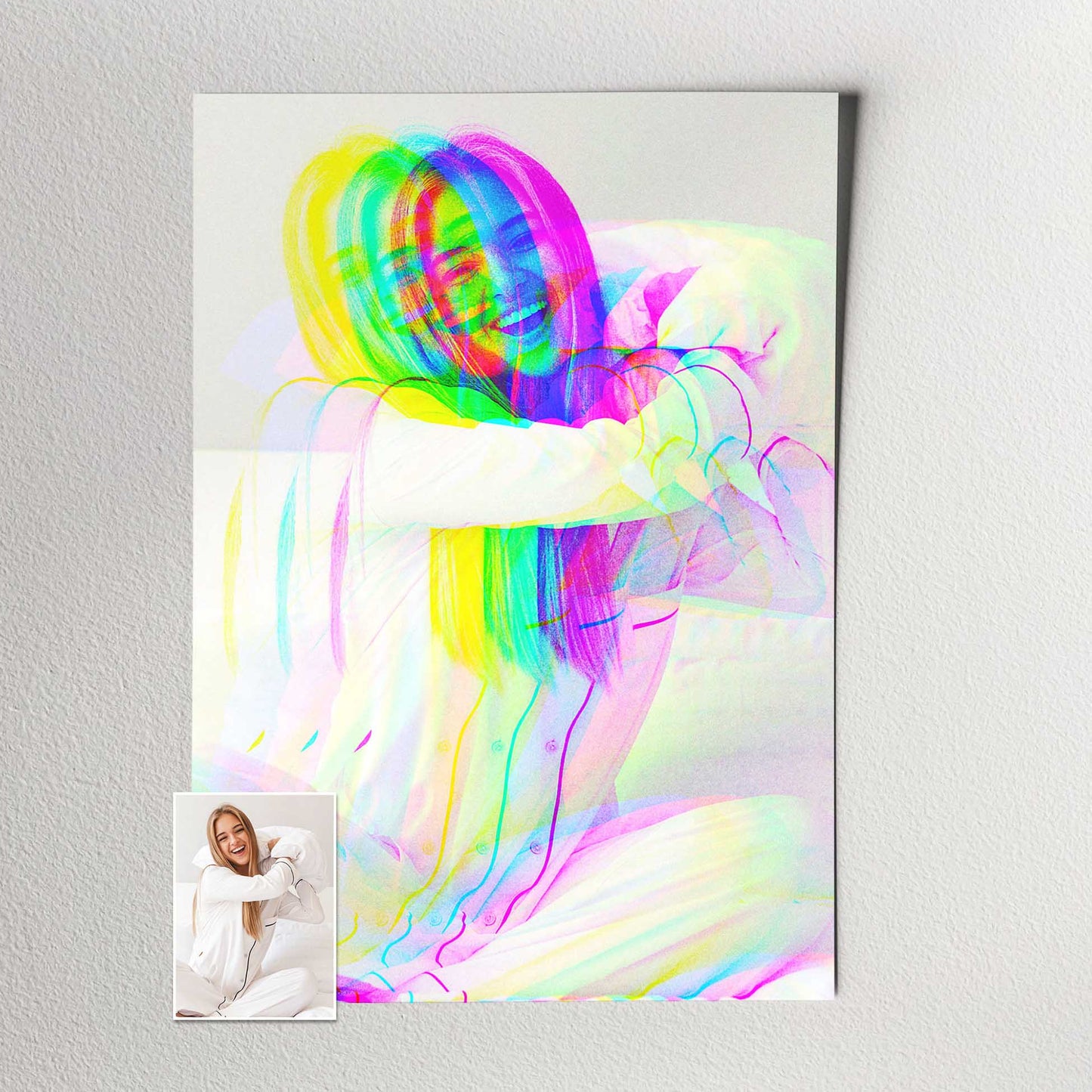 Introduce a touch of elegance to your home decor with our Personalised Anaglyph 3D Print. Its modern and chic design, complemented by a 3D filter effect, creates a cool and beautiful artwork that is both timeless and gallery quality