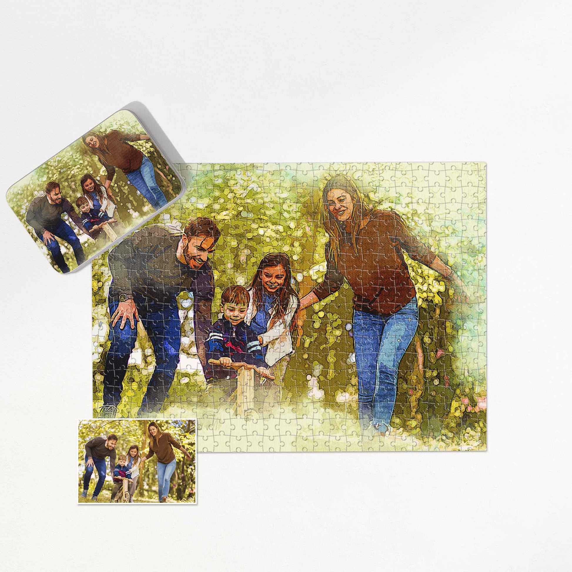 Gift the joy of creativity with our Personalized Watercolor Texture Jigsaw Puzzle. Handmade for a personal touch, the natural and vibrant textures create a puzzle masterpiece that is truly one-of-a-kind