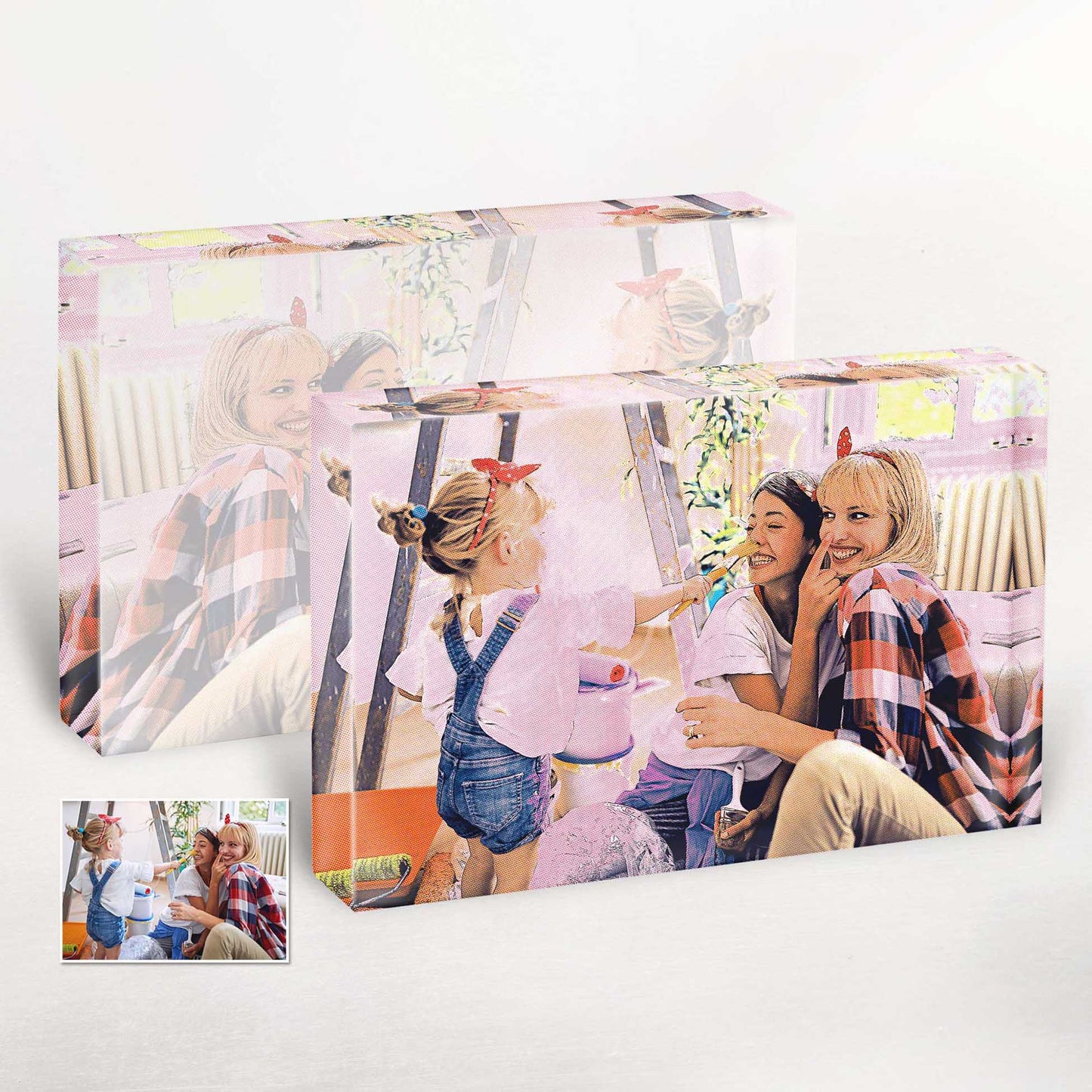 Relive the good old days with our Personalised Retro Cartoon Filter Acrylic Block Photo. Its vintage-inspired design adds a fun and whimsical touch to any space, making it an original artwork that transforms your photo into a creative and nostalgic gift.