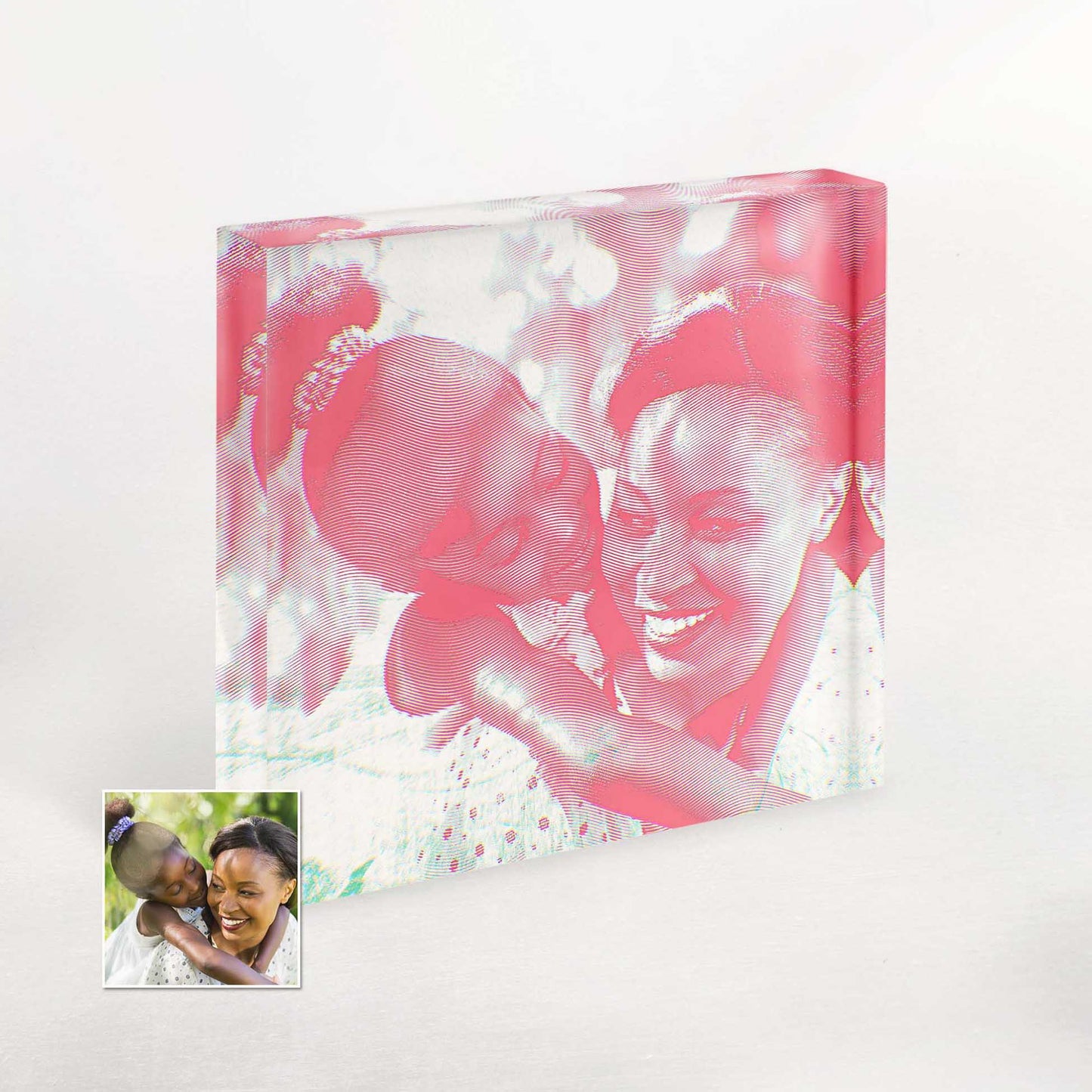 Personalise your gift-giving with our Personalised Pink Engraving Acrylic Block Photo. Its minimalist design embodies style and sophistication, making it a trendy and cool choice for anniversaries, birthdays