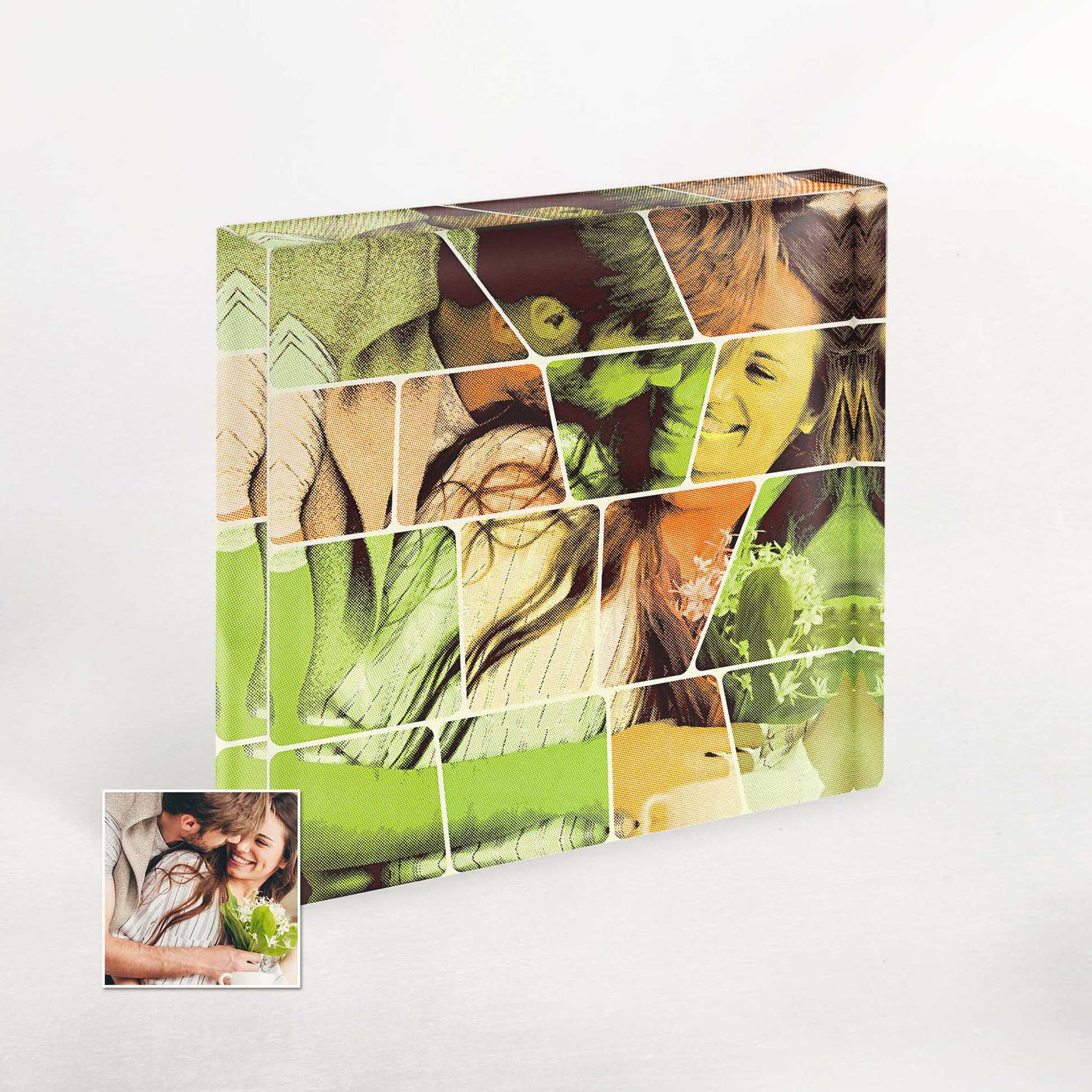 Create a personalized gift that oozes happiness and joy with our Personalised Vintage Comic Acrylic Block Photo. Its fun and vibrant style is perfect for family and friends. Add a trendy and energetic touch to any room with this unique piece.
