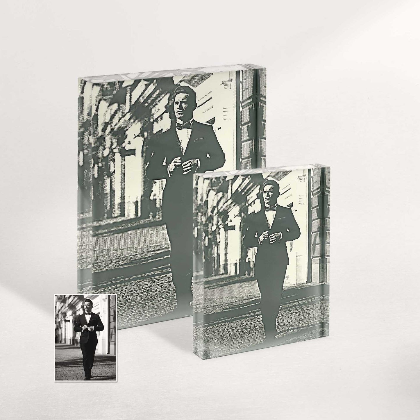 Create a memorable keepsake with our personalised Money Engraved Acrylic Block Photo. The engraved money design transforms your photo into a stunning piece of art, making it a cherished and unique gift for your loved ones.