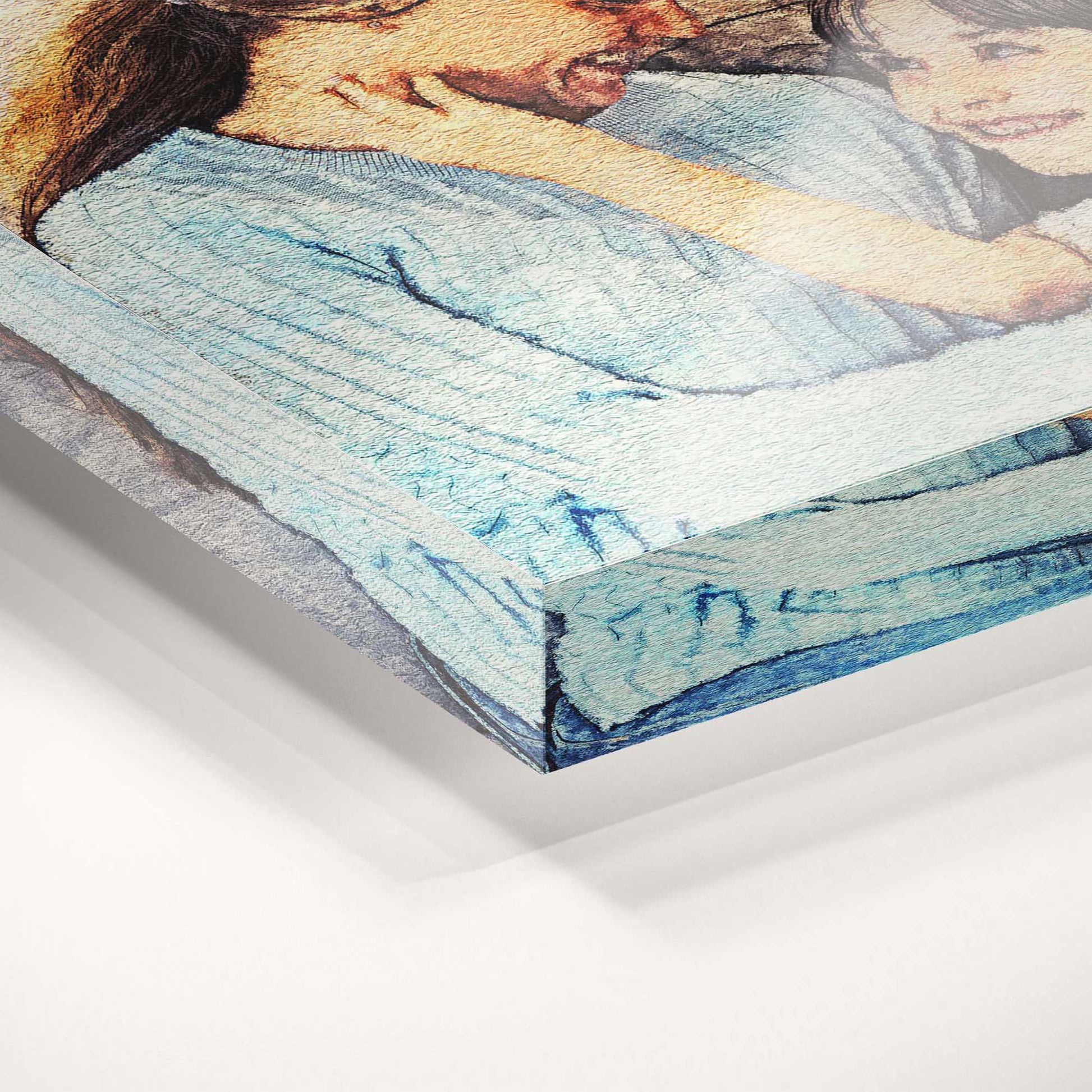 Preserve the magic of your family's moments with our Personalised Aquarelle Acrylic Block Photo. Each piece is crafted from your own photo, transformed into a stunning watercolor-style artwork that embodies the love and joy of your family