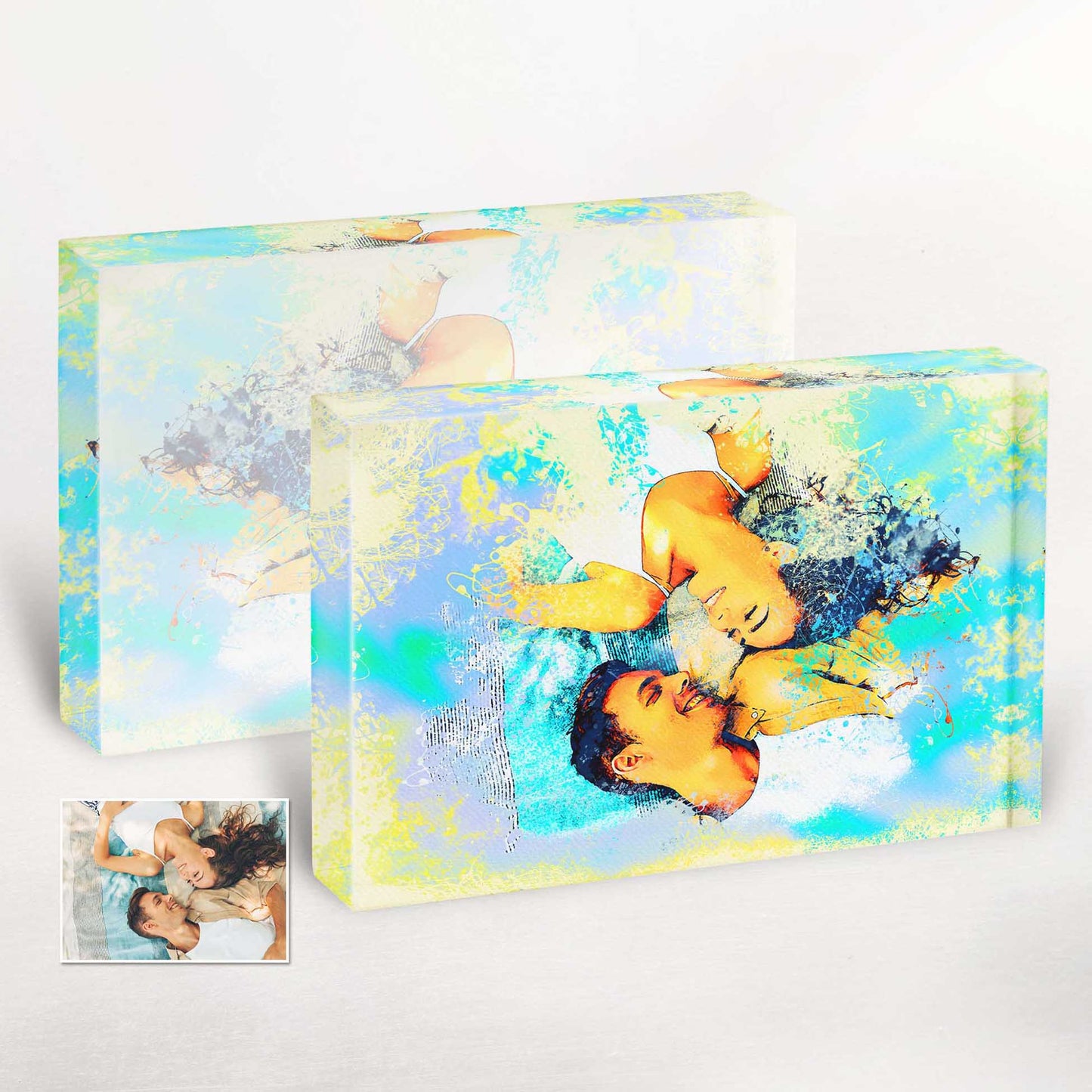 Add a splash of creativity to your space with our Personalised Splash Watercolor Acrylic Block Photo. Each piece is a unique work of art, showcasing the beauty of watercolor and the essence of your special moments