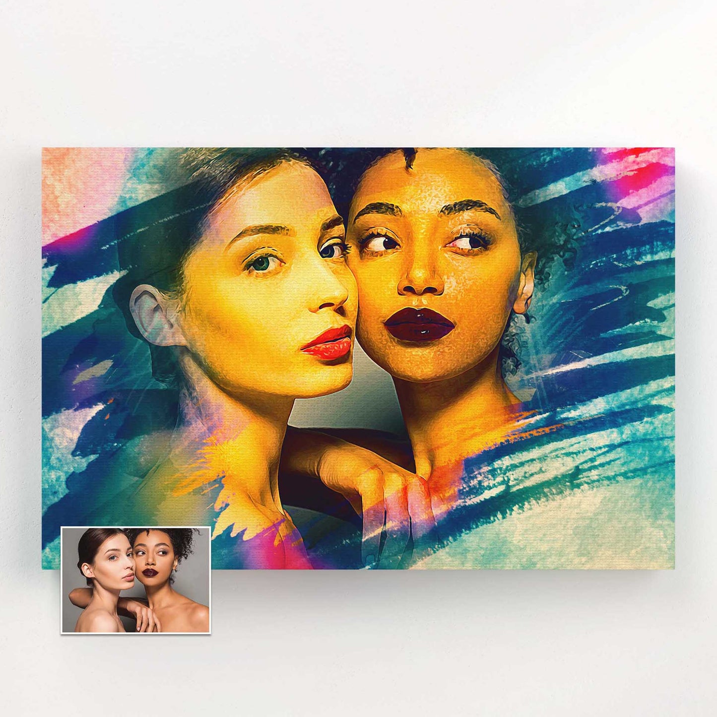 Turn your photo into a work of art with our Personalised Artistic Painting Canvas