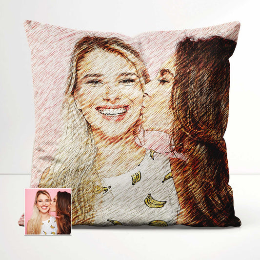 Our Personalised Artsy Illustration Cushion combines the charm of custom artwork with the plush comfort of luxurious fabric. Crafted from soft velvet, it exudes an elegant and modern aesthetic, making it a perfect addition to interior
