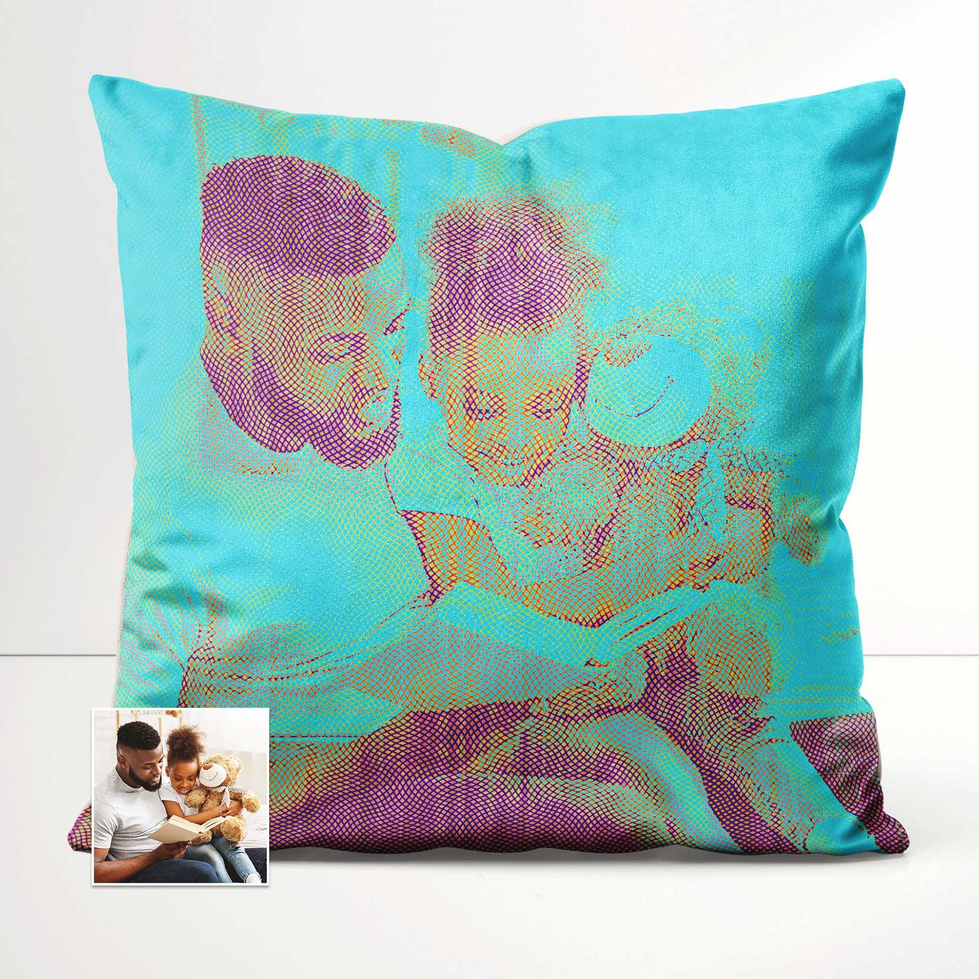 Personalised comfort awaits with the Personalised Blue Engraved Cushion. Made from soft velvet fabric, this cool and fresh cushion can be customised with a print from your photo, allowing you to add a touch of fun and sentimentality 