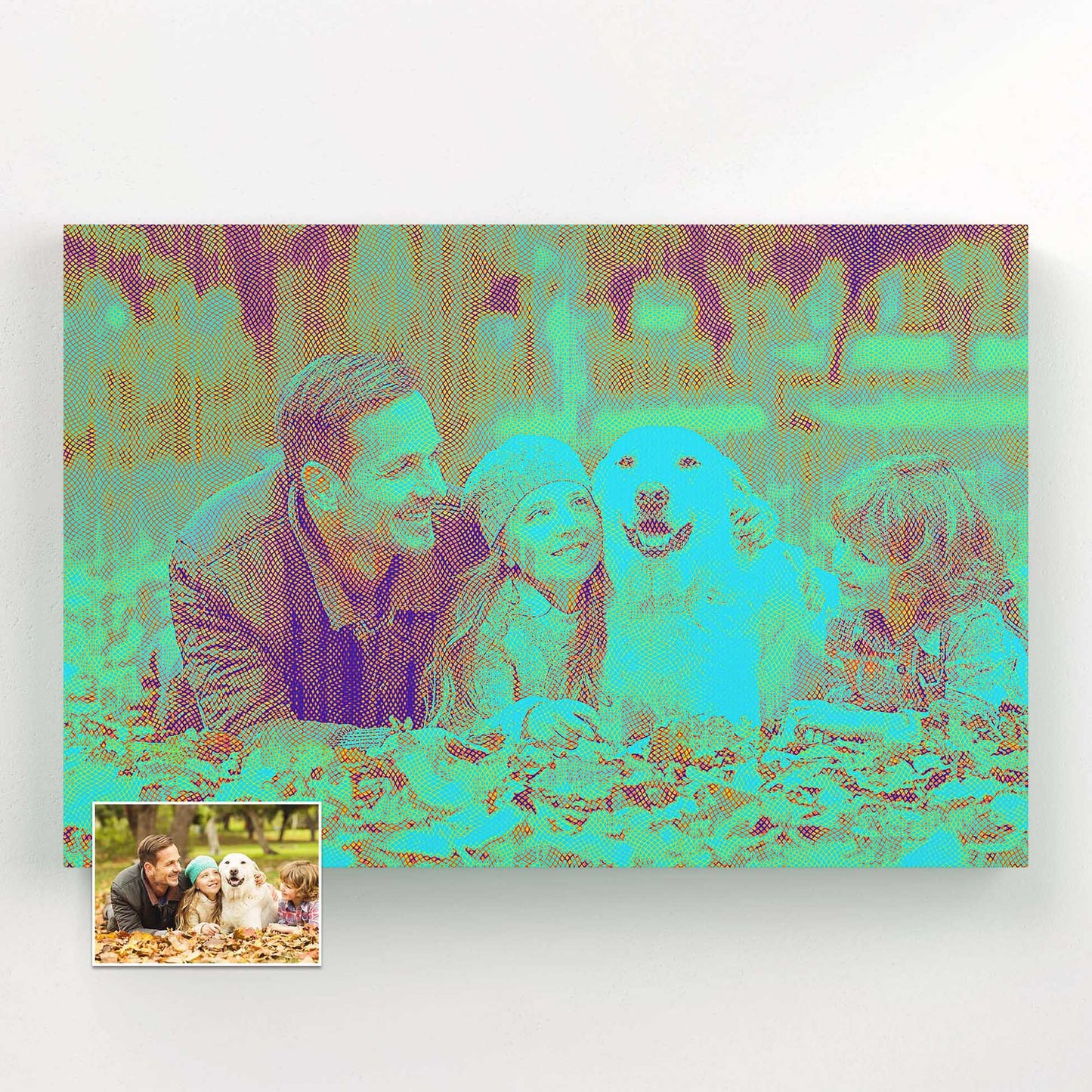 Celebrate your special moments with our Blue Engraved Canvas, a personalized masterpiece that brings joy and inspiration to any space. This painting from photo captures the essence of your memories in a fun and cool way