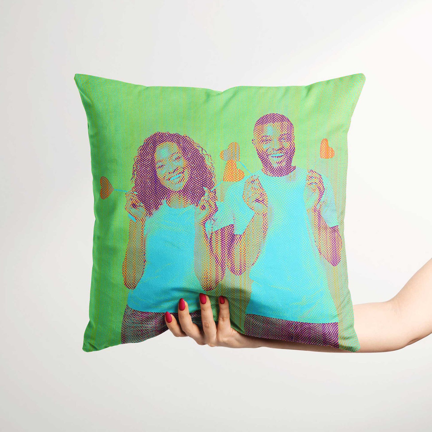 Make your space truly yours with the Personalised Blue Engraved Cushion. Featuring a soft velvet fabric, this cool and fresh cushion can be customised with a print from your photo, adding a fun and personal touch, handmade