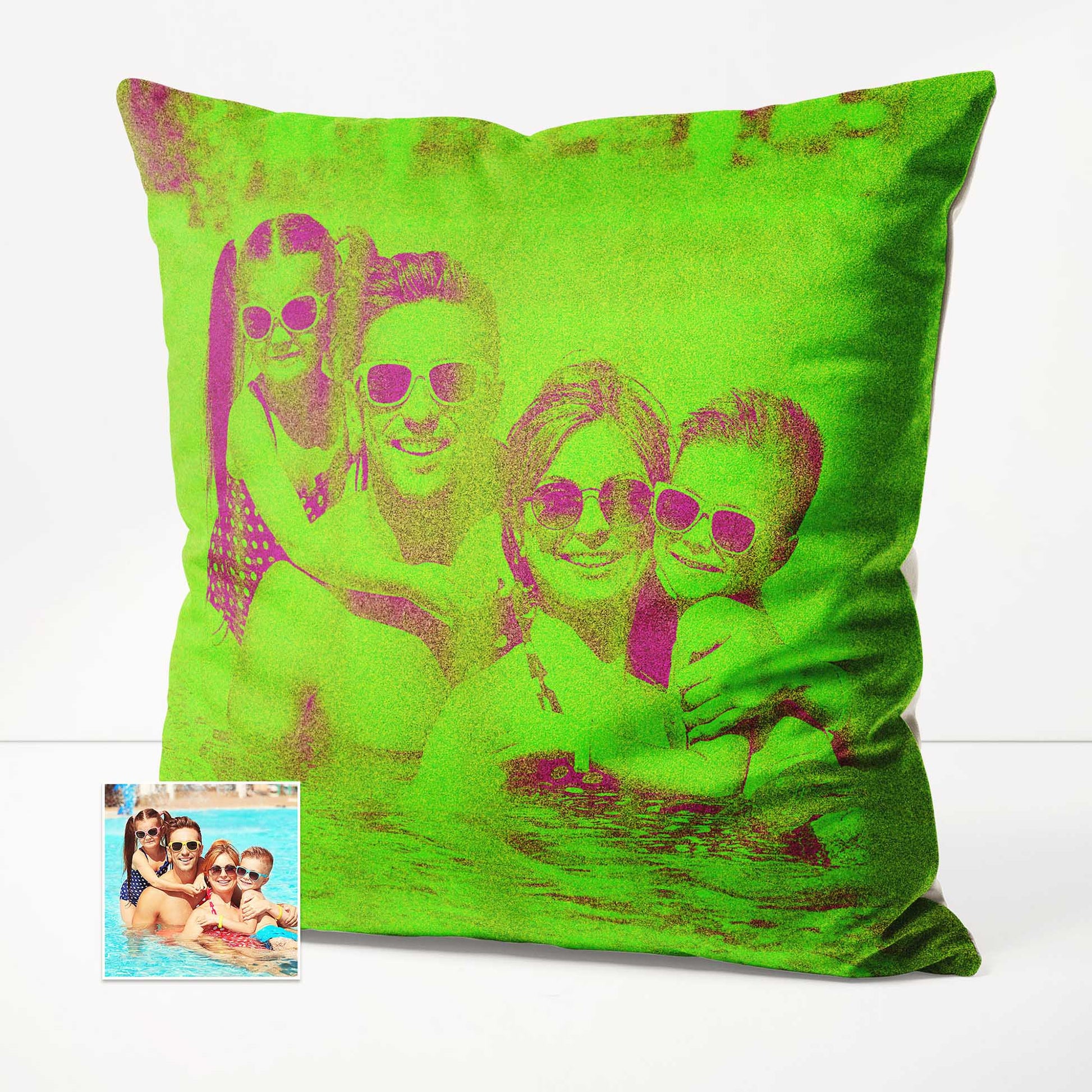 Let the Personalised Neon Green Cushion inject a burst of joy and happiness into your space. Its fresh and fun design creates a party-like atmosphere that is sure to make a statement. Crafted from soft velvet and handmade with precision