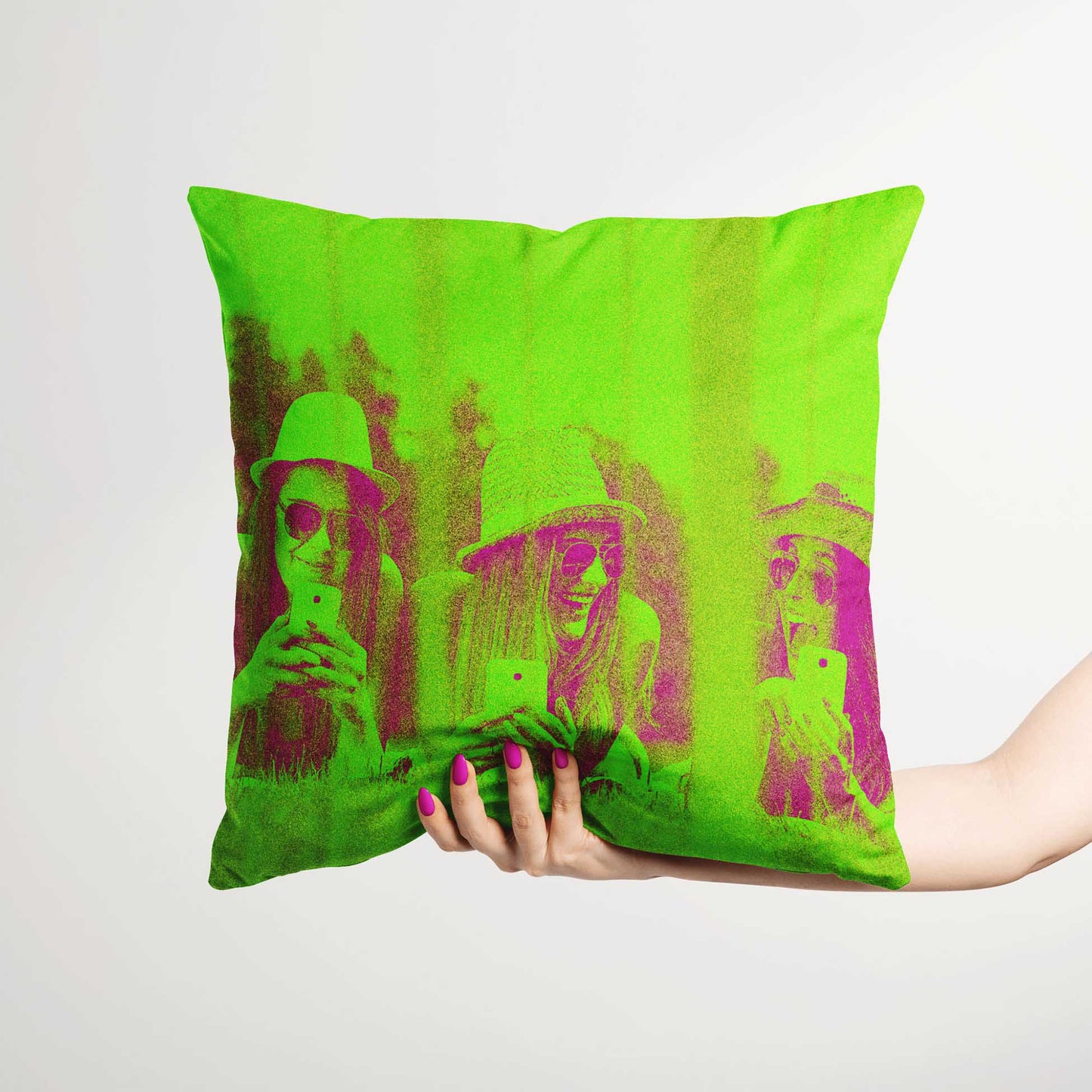Infuse your home with a sense of fun and excitement with the Personalised Neon Green Cushion. Its fresh and vibrant design creates a lively party atmosphere that is sure to uplift spirits. Crafted from soft velvet and meticulously handmade