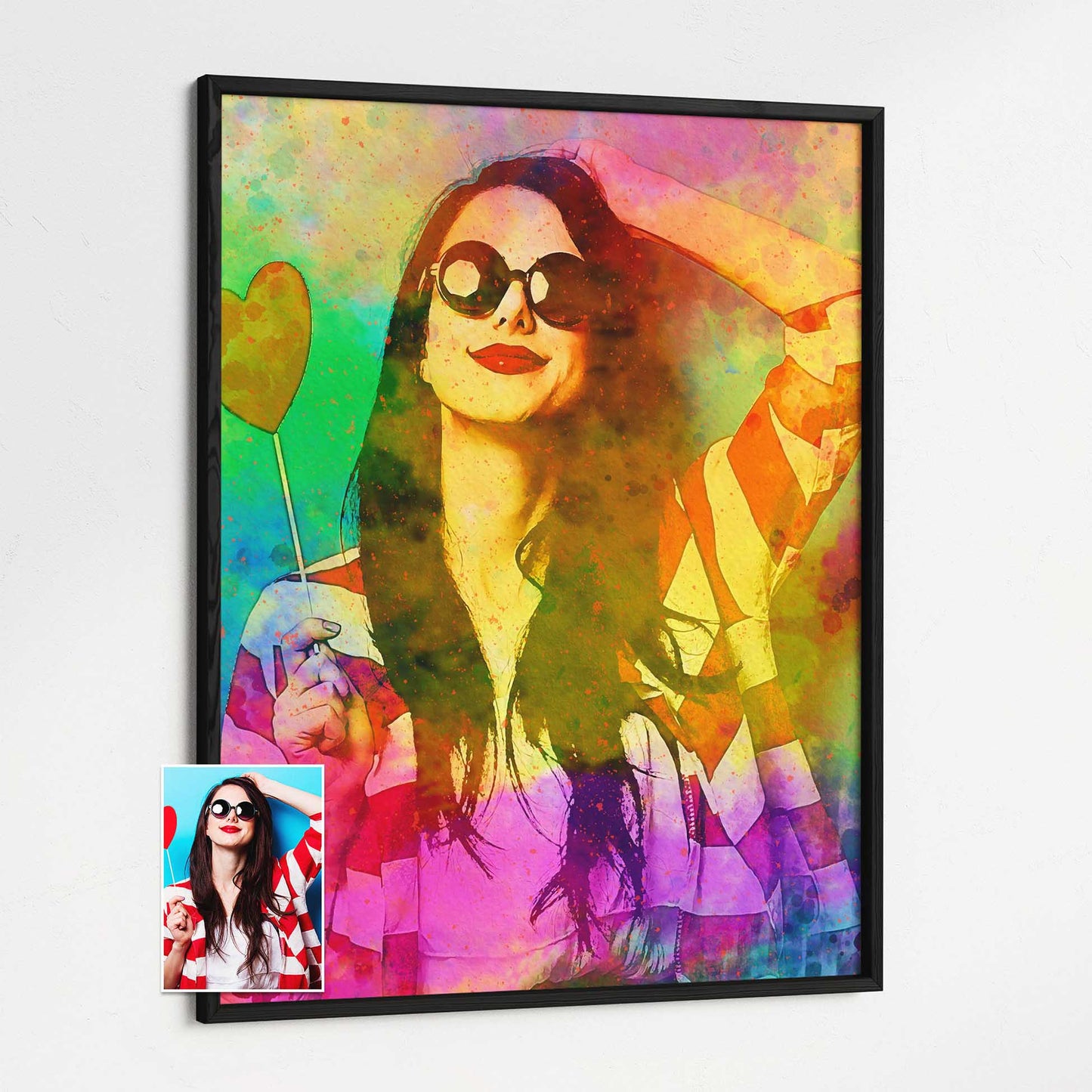 Step into a world of creativity with the Personalised Splash of Colours Framed Print. With its fun and imaginative design, this gallery-quality artwork adds a burst of vibrant colors to your interior. Its wooden frame enhances art 