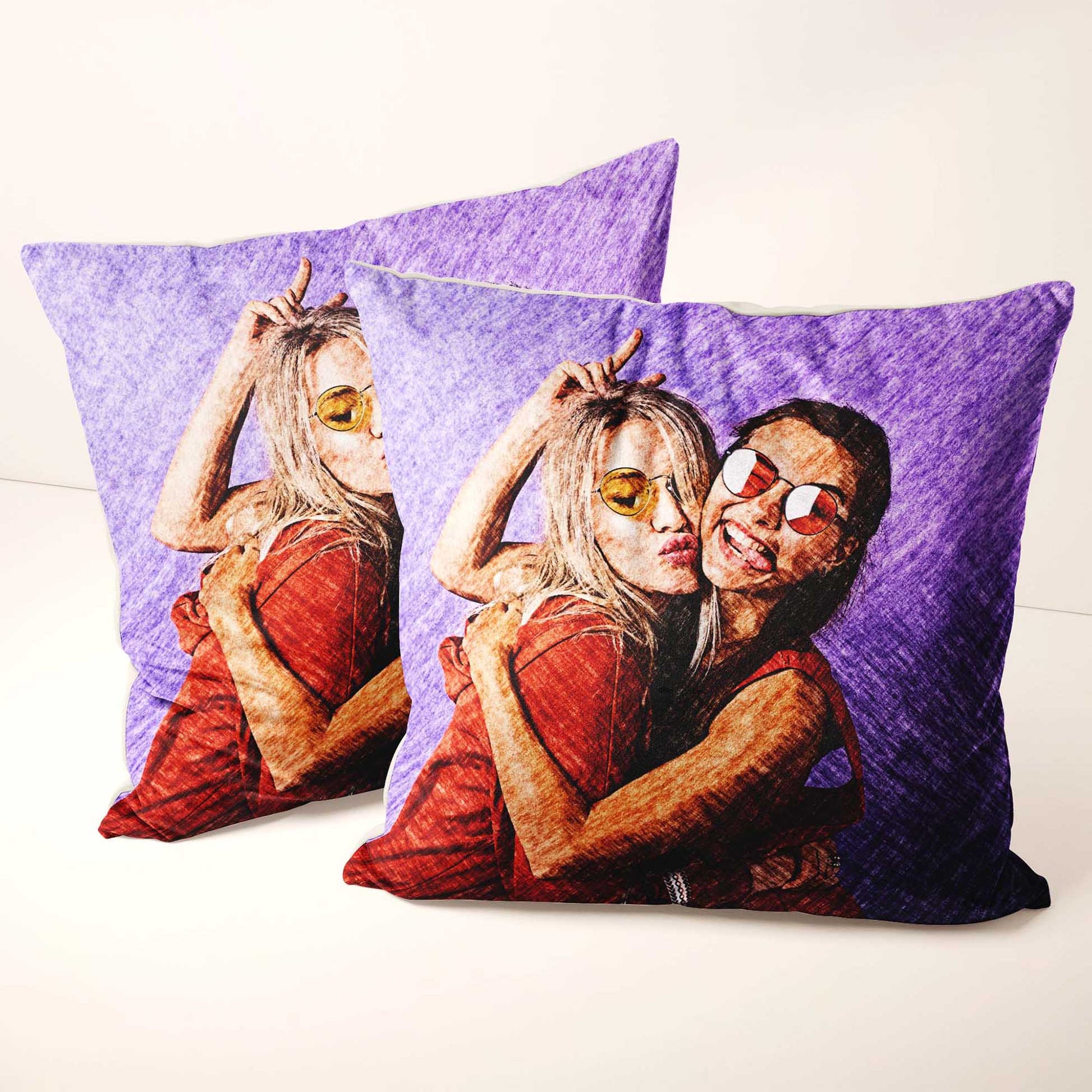 Experience the artistic flow of a Personalised Charcoal Drawing Cushion. Handcrafted with care and made from soft velvet, it provides a comfortable and cosy touch. The drawing from your photo captures the natural and real beauty 