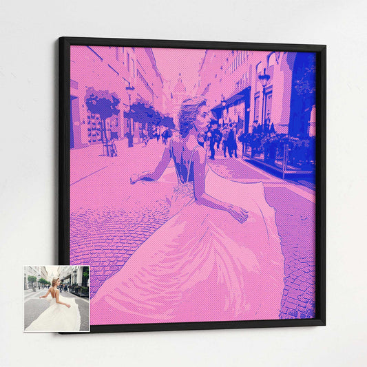 Elevate your decor with our Personalised Colourful Drawing Framed Print. This original artwork, drawn from a photo, features a captivating pencil effect that adds a fresh and quirky charm. Its unique and imaginative design sparks creativity