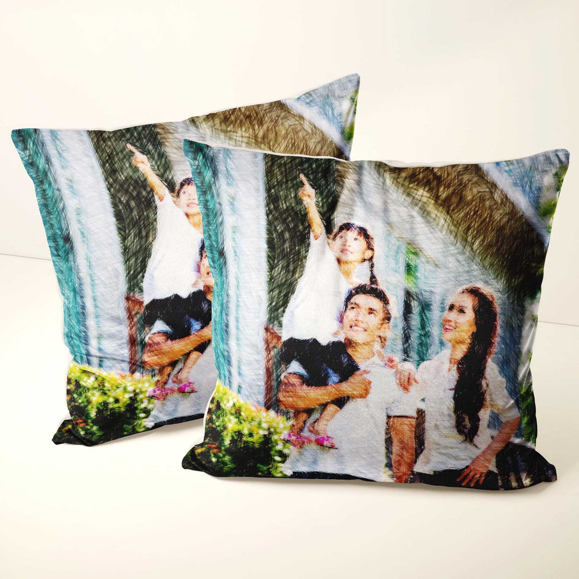 Make a statement with our Personalised Colourful Drawing Cushion. Designed to turn your photo into a beautiful drawing, this soft velvet cushion adds a touch of fun and personality to your home. It's the perfect spot to chill, relax