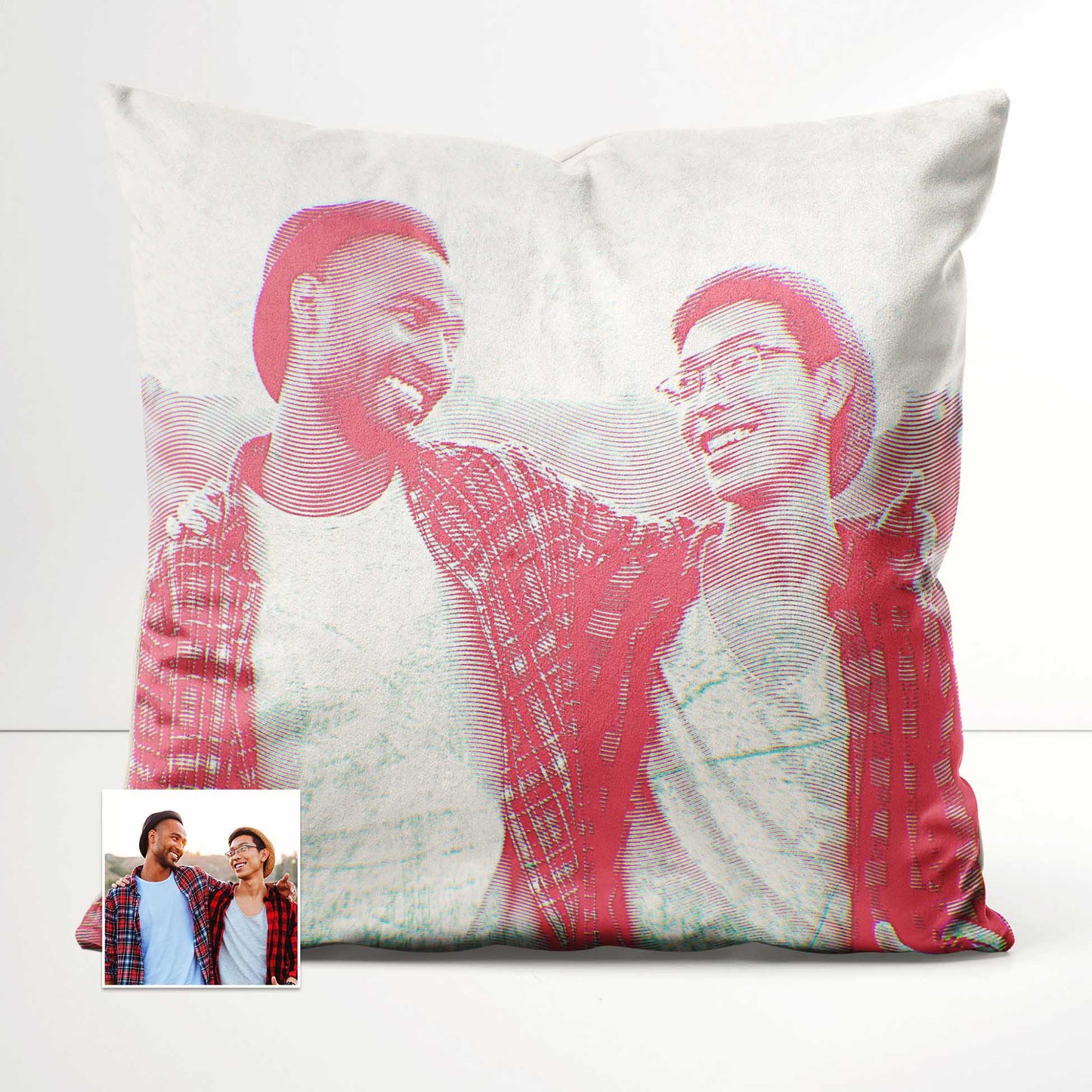 Add a touch of creativity to your home decor with the Personalised Pink Engraving Cushion. Its ability to print from a photo allows you to create a truly unique and original design. Made from soft velvet, luxury cushion 