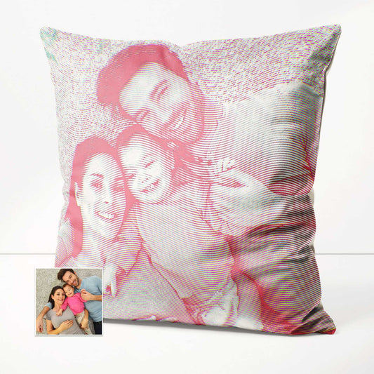 The Personalised Pink Engraving Cushion is a true masterpiece of interior design. Its ability to print from a photo allows you to create a bespoke and custom look that reflects your personal style. Made from soft velvet, luxury cushion