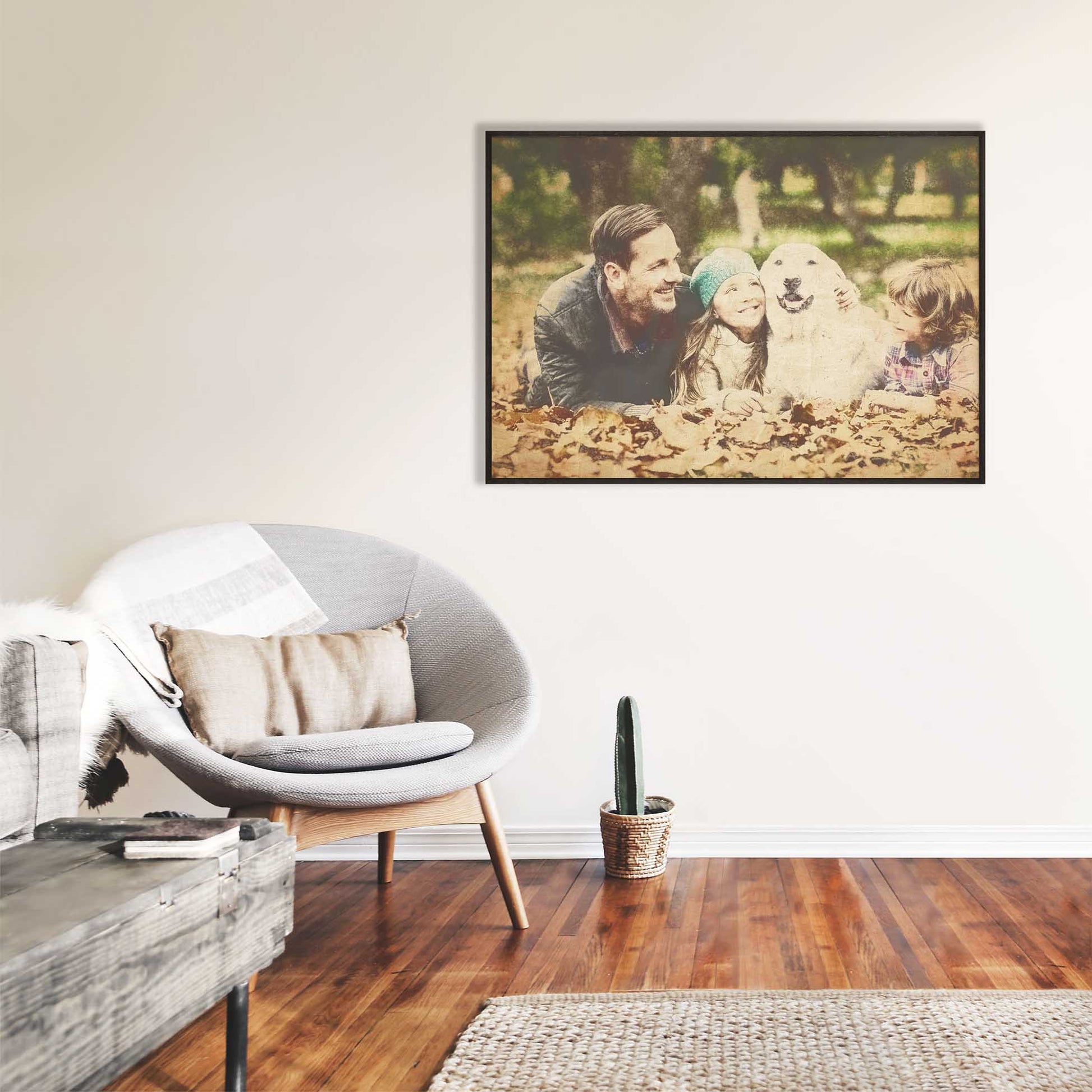 Discover the allure of the Personalised Vintage Gouache Framed Print, a fusion of classic and contemporary aesthetics. With its unique painting from photo technique, it captures the essence of the original image in a mesmerizing way